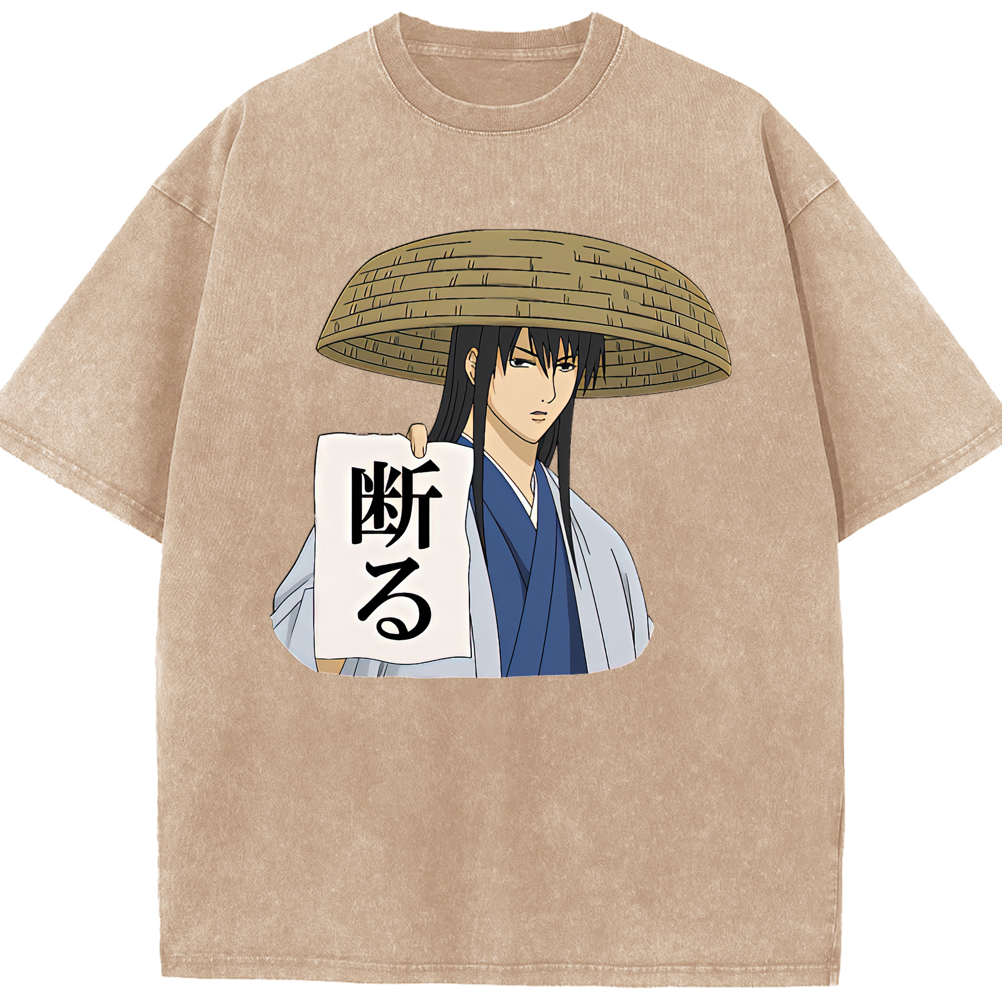 （画像用） ぎんたま 坂田銀時（さかたぎんとき） 神楽 志村新八（しむら しんぱち） GINTAMA Sakata Gintoki Kagura Shimura Shinpachi 綿100% ヴィンテージ風 半袖Tシャツ（フロントプリント）