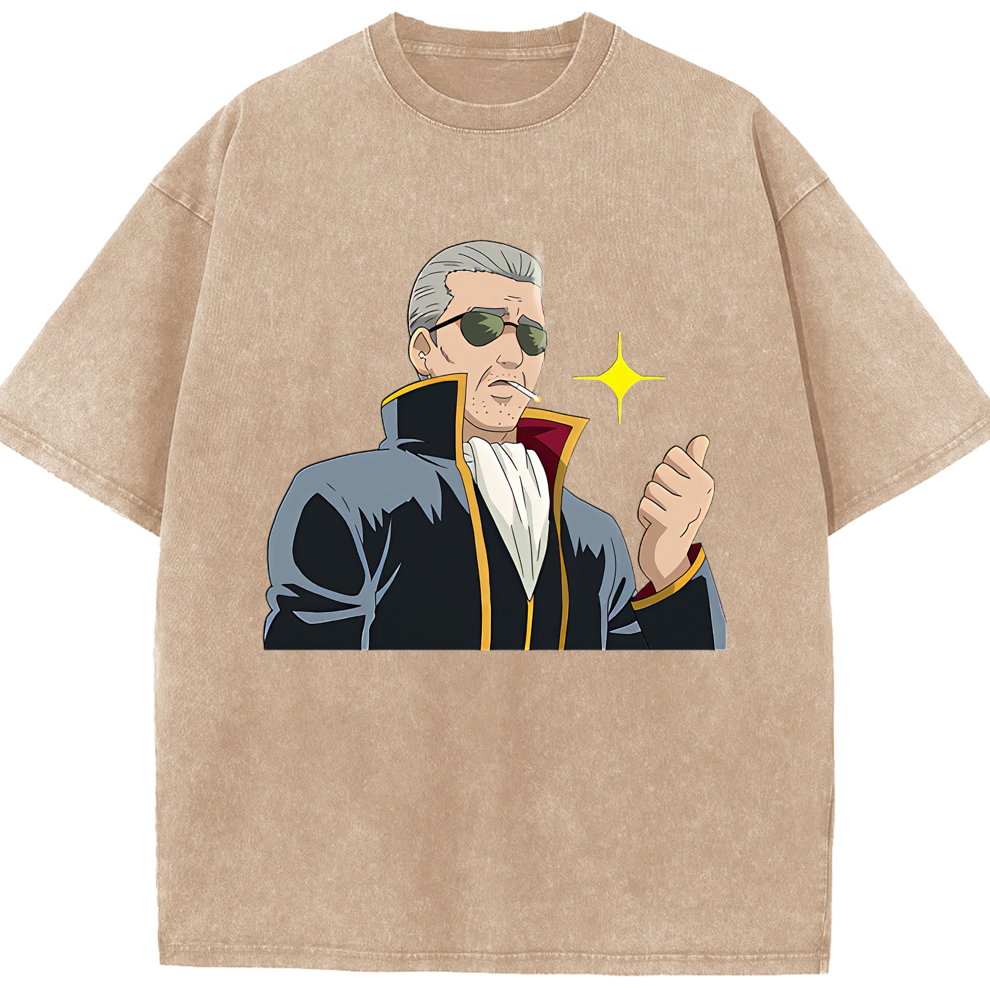 （画像用） ぎんたま 坂田銀時（さかたぎんとき） 神楽 志村新八（しむら しんぱち） GINTAMA Sakata Gintoki Kagura Shimura Shinpachi 綿100% ヴィンテージ風 半袖Tシャツ（フロントプリント）