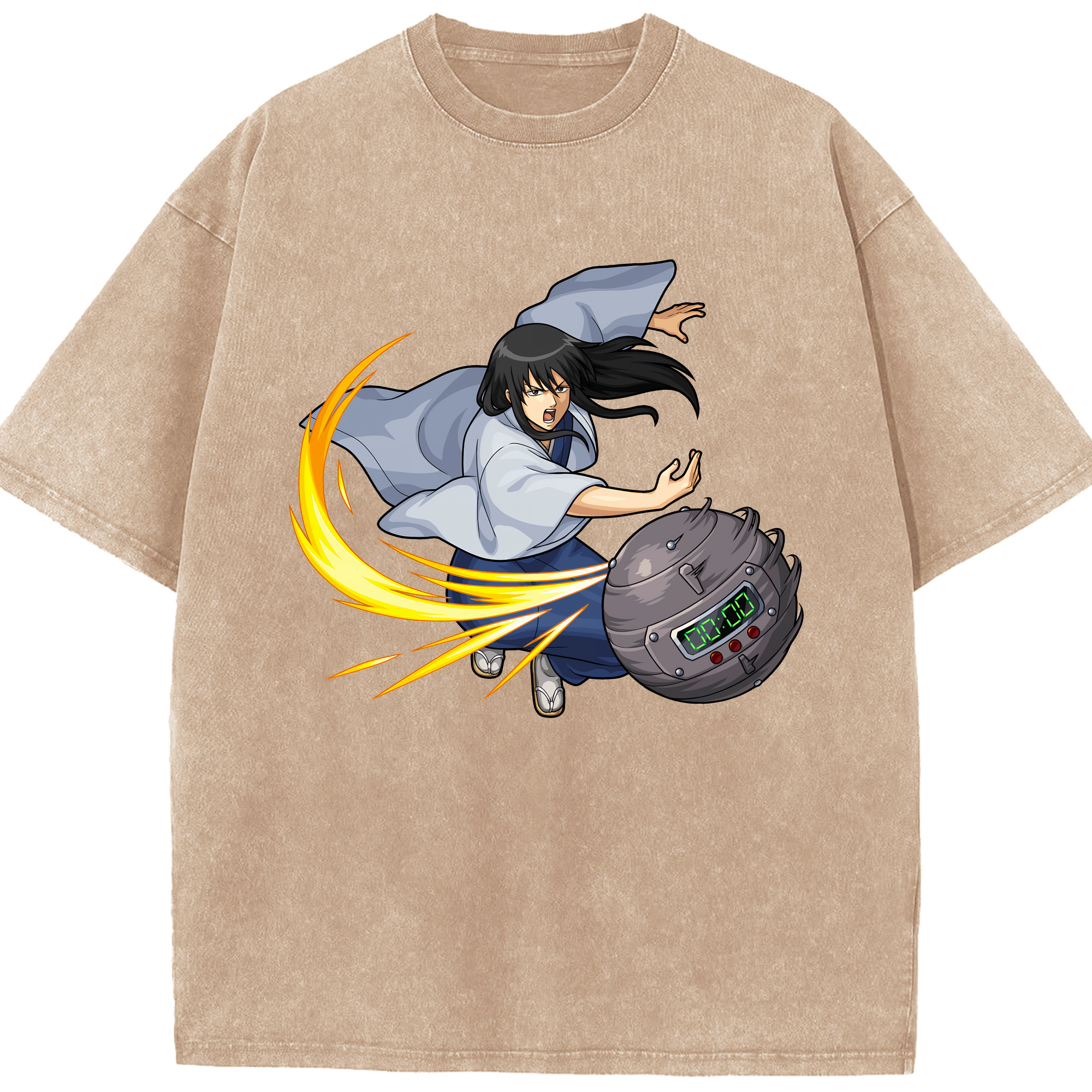 （画像用） ぎんたま 坂田銀時（さかたぎんとき） 神楽 志村新八（しむら しんぱち） GINTAMA Sakata Gintoki Kagura Shimura Shinpachi 綿100% ヴィンテージ風 半袖Tシャツ（フロントプリント）