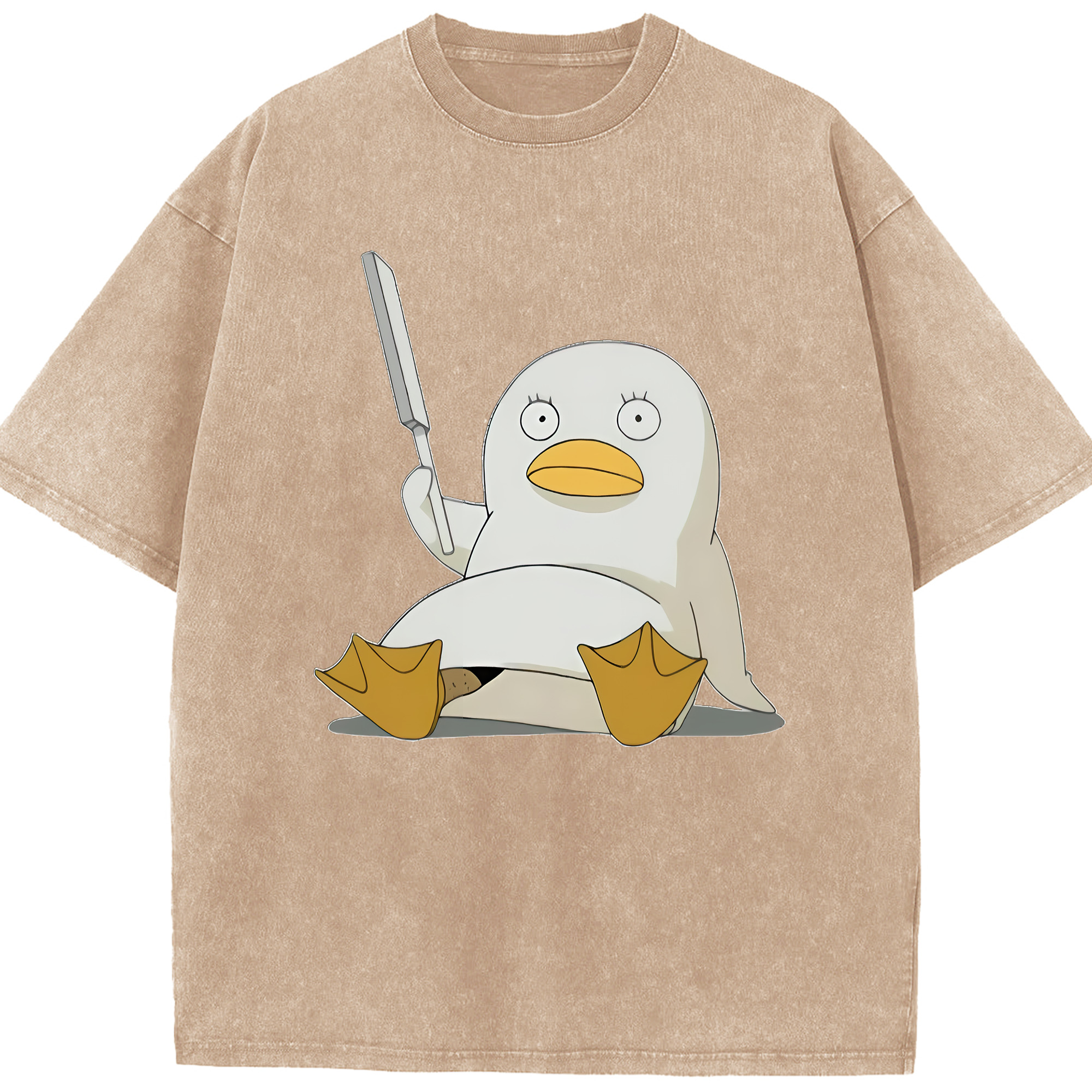 （画像用） ぎんたま 坂田銀時（さかたぎんとき） 神楽 志村新八（しむら しんぱち） GINTAMA Sakata Gintoki Kagura Shimura Shinpachi 綿100% ヴィンテージ風 半袖Tシャツ（フロントプリント）