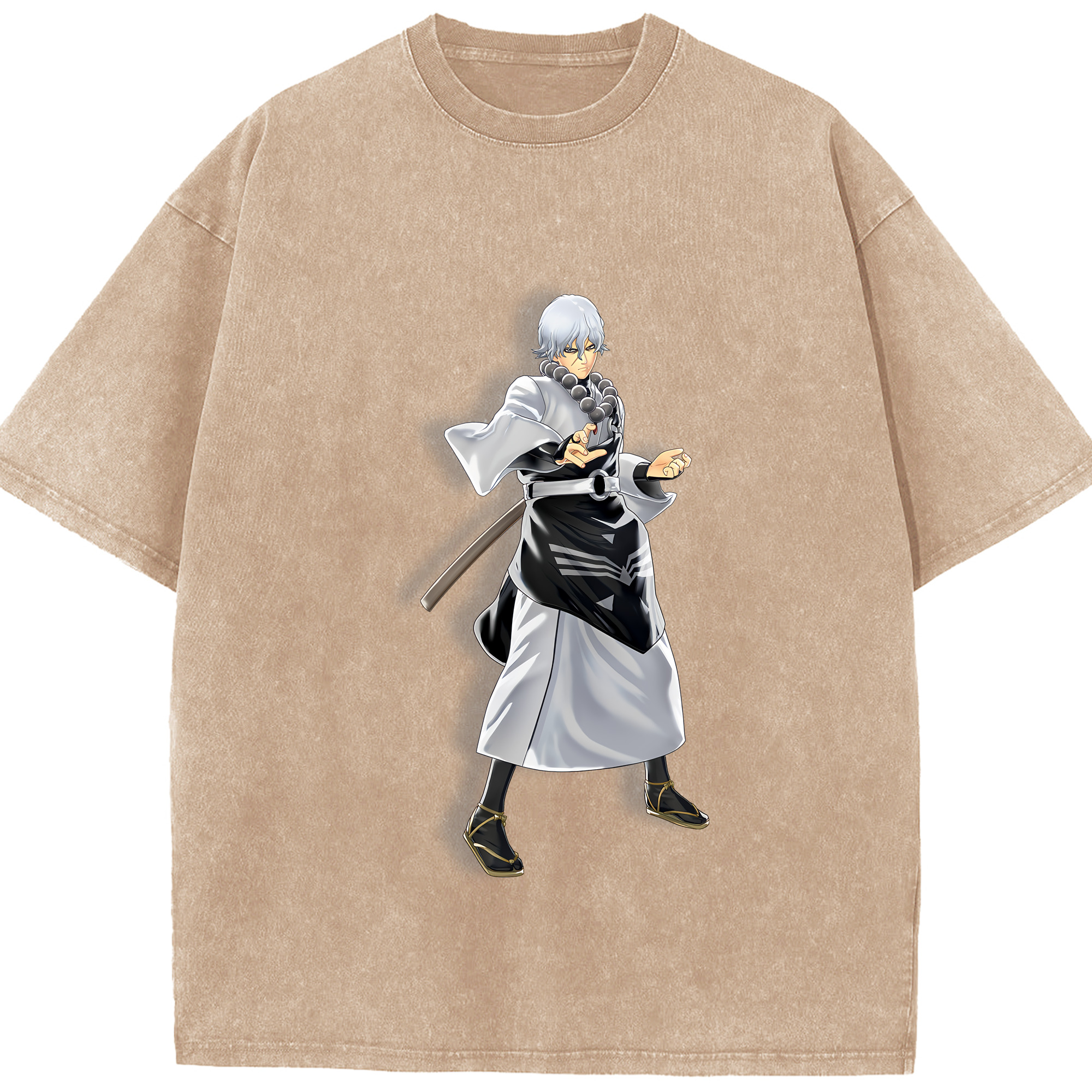 （画像用） ぎんたま 坂田銀時（さかたぎんとき） 神楽 志村新八（しむら しんぱち） GINTAMA Sakata Gintoki Kagura Shimura Shinpachi 綿100% ヴィンテージ風 半袖Tシャツ（フロントプリント）