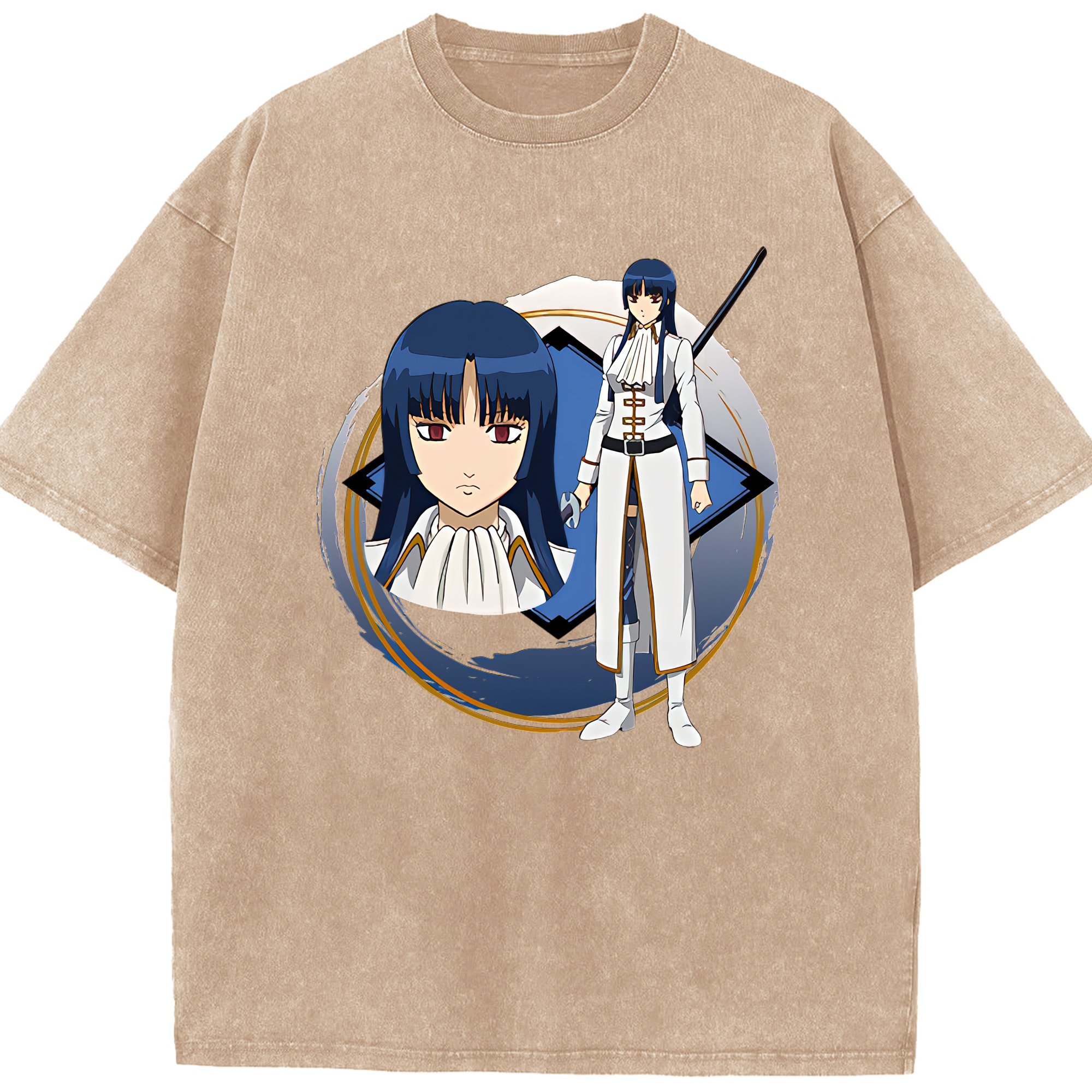 （画像用） ぎんたま 坂田銀時（さかたぎんとき） 神楽 志村新八（しむら しんぱち） GINTAMA Sakata Gintoki Kagura Shimura Shinpachi 綿100% ヴィンテージ風 半袖Tシャツ（フロントプリント）
