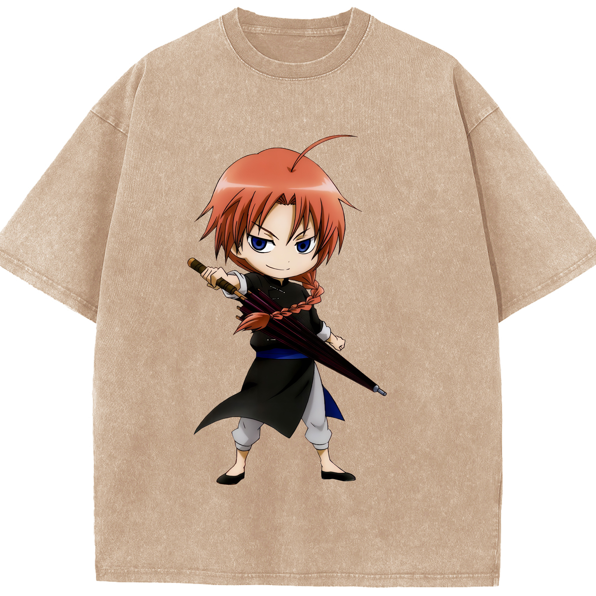 （画像用） ぎんたま 坂田銀時（さかたぎんとき） 神楽 志村新八（しむら しんぱち） GINTAMA Sakata Gintoki Kagura Shimura Shinpachi 綿100% ヴィンテージ風 半袖Tシャツ（フロントプリント）