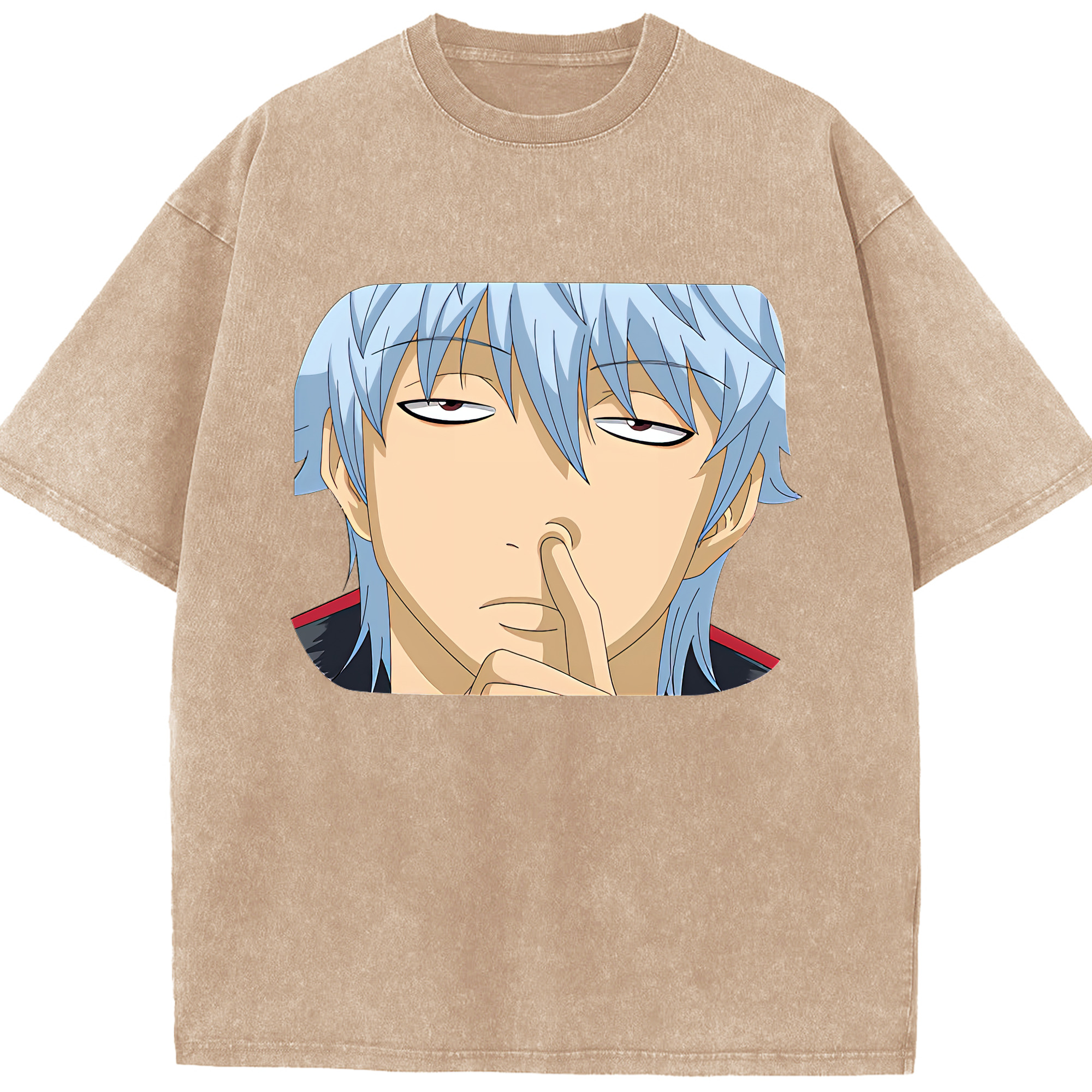 （画像用） ぎんたま 坂田銀時（さかたぎんとき） 神楽 志村新八（しむら しんぱち） GINTAMA Sakata Gintoki Kagura Shimura Shinpachi 綿100% ヴィンテージ風 半袖Tシャツ（フロントプリント）