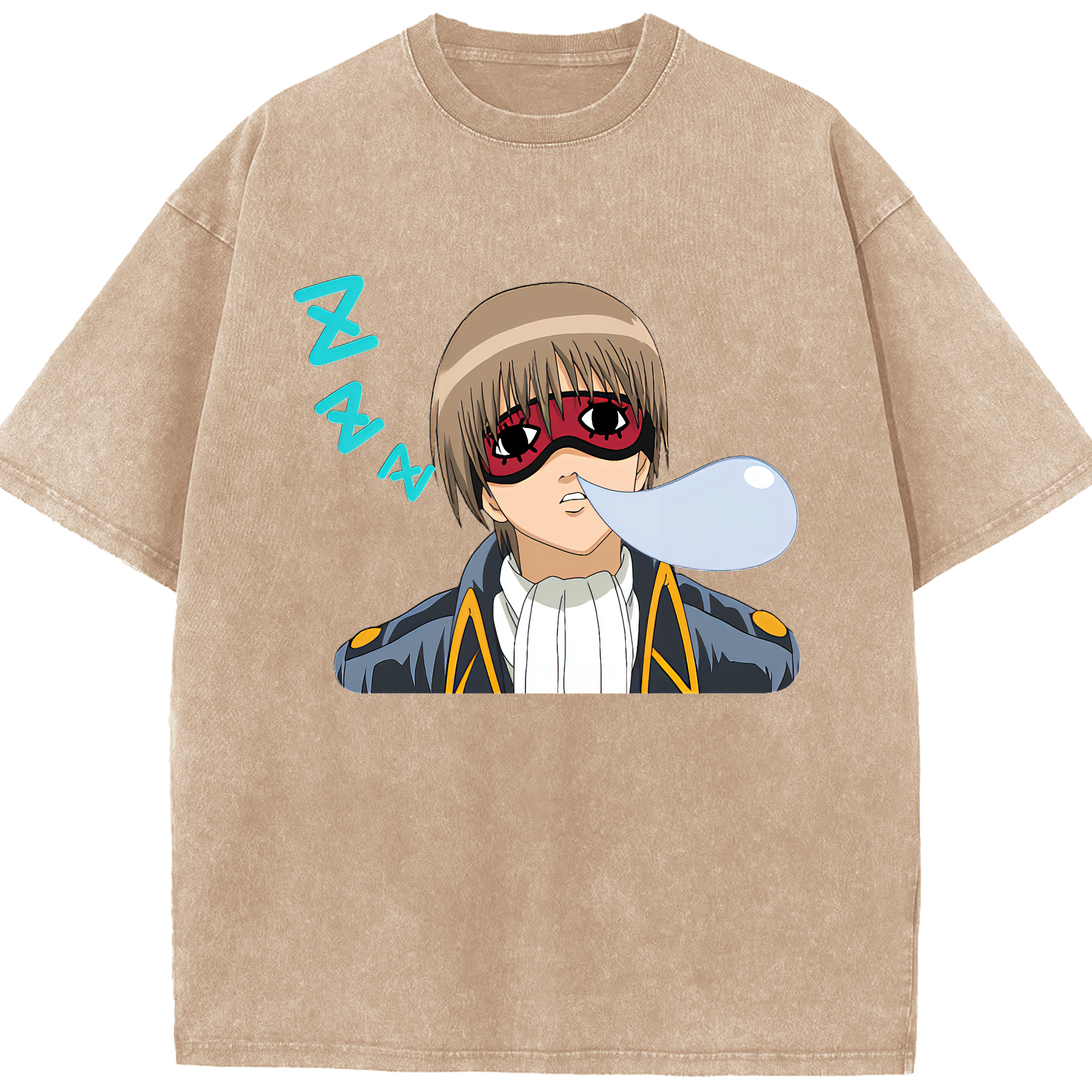 （画像用） ぎんたま 坂田銀時（さかたぎんとき） 神楽 志村新八（しむら しんぱち） GINTAMA Sakata Gintoki Kagura Shimura Shinpachi 綿100% ヴィンテージ風 半袖Tシャツ（フロントプリント）