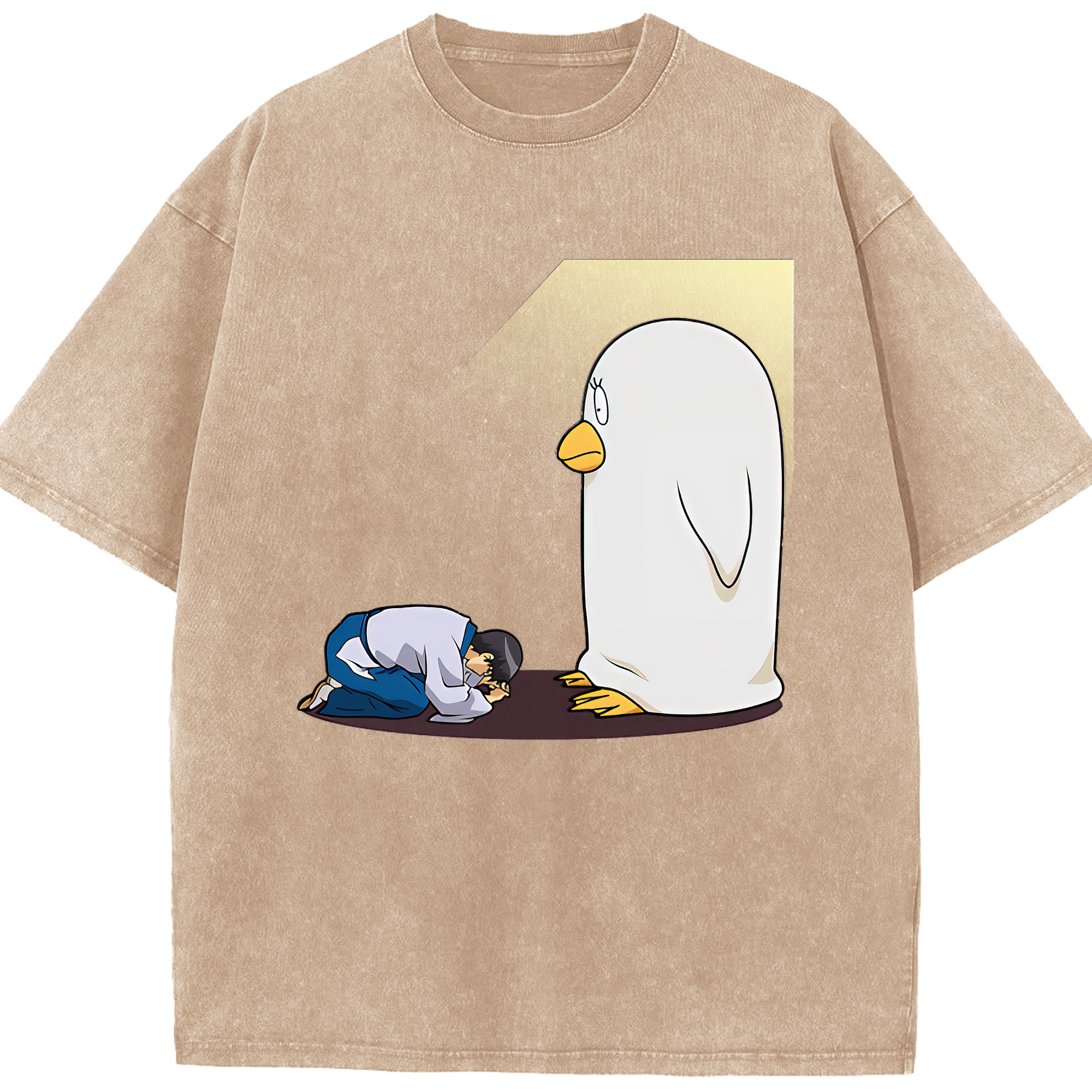 （画像用） ぎんたま 坂田銀時（さかたぎんとき） 神楽 志村新八（しむら しんぱち） GINTAMA Sakata Gintoki Kagura Shimura Shinpachi 綿100% ヴィンテージ風 半袖Tシャツ（フロントプリント）