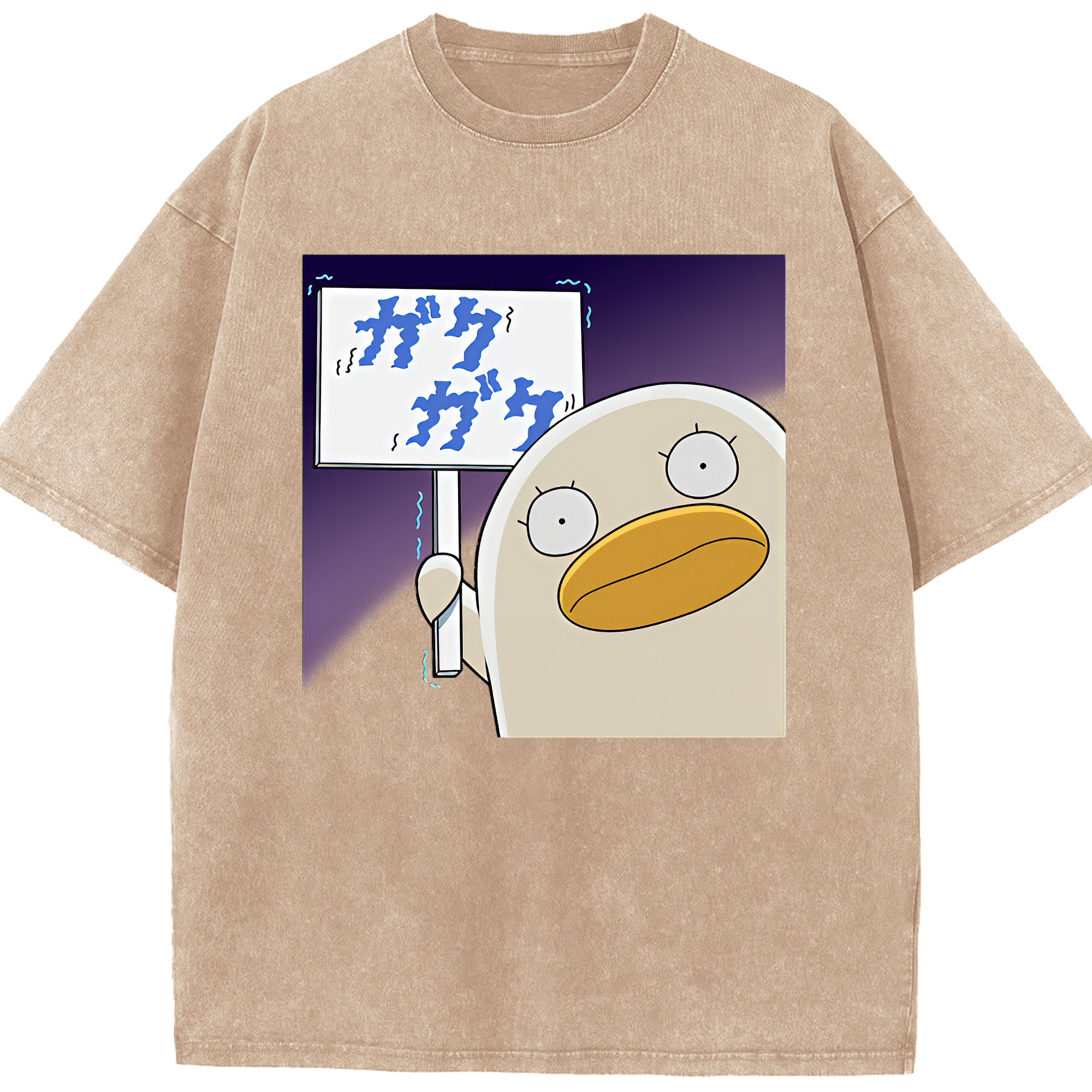 （画像用） ぎんたま 坂田銀時（さかたぎんとき） 神楽 志村新八（しむら しんぱち） GINTAMA Sakata Gintoki Kagura Shimura Shinpachi 綿100% ヴィンテージ風 半袖Tシャツ（フロントプリント）