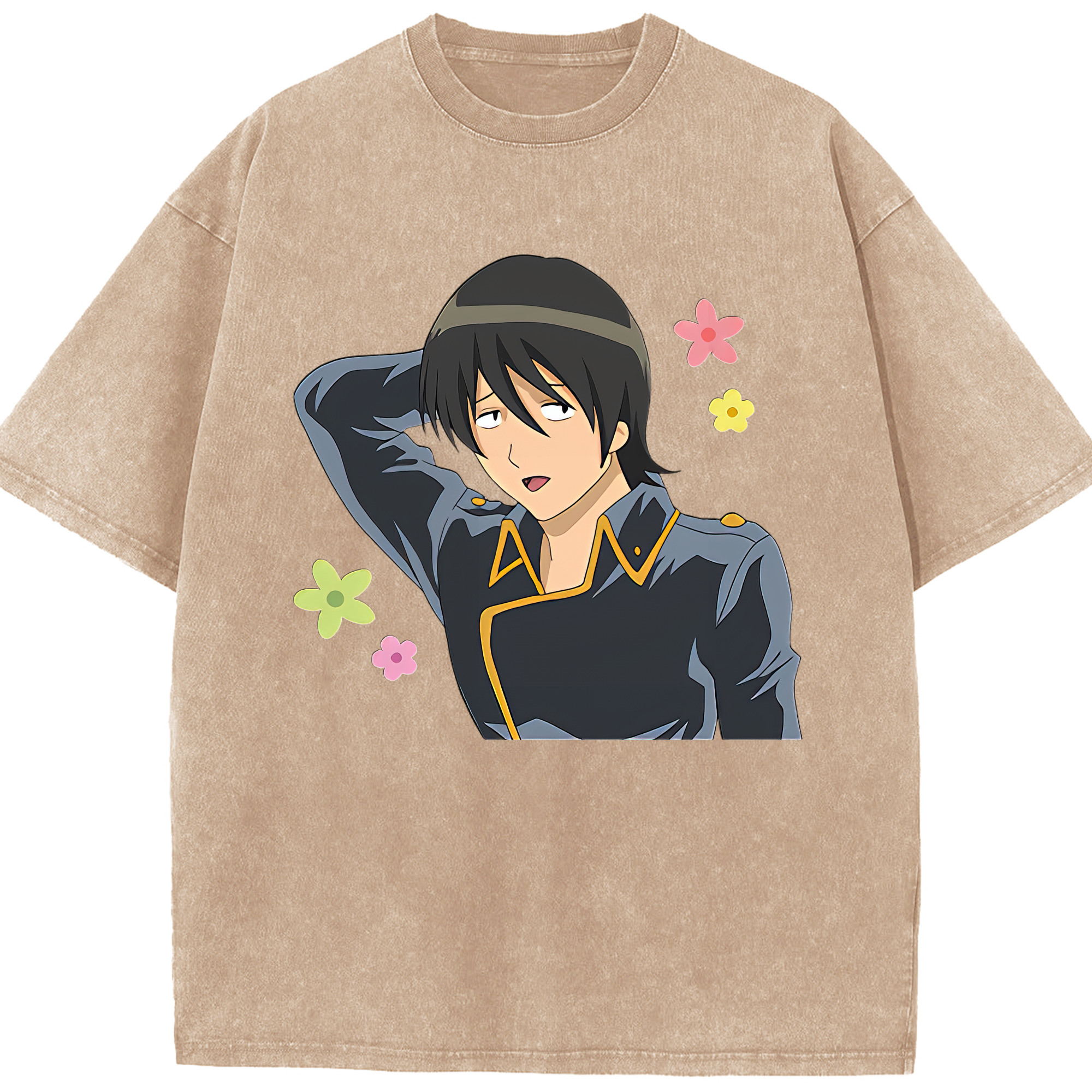（画像用） ぎんたま 坂田銀時（さかたぎんとき） 神楽 志村新八（しむら しんぱち） GINTAMA Sakata Gintoki Kagura Shimura Shinpachi 綿100% ヴィンテージ風 半袖Tシャツ（フロントプリント）