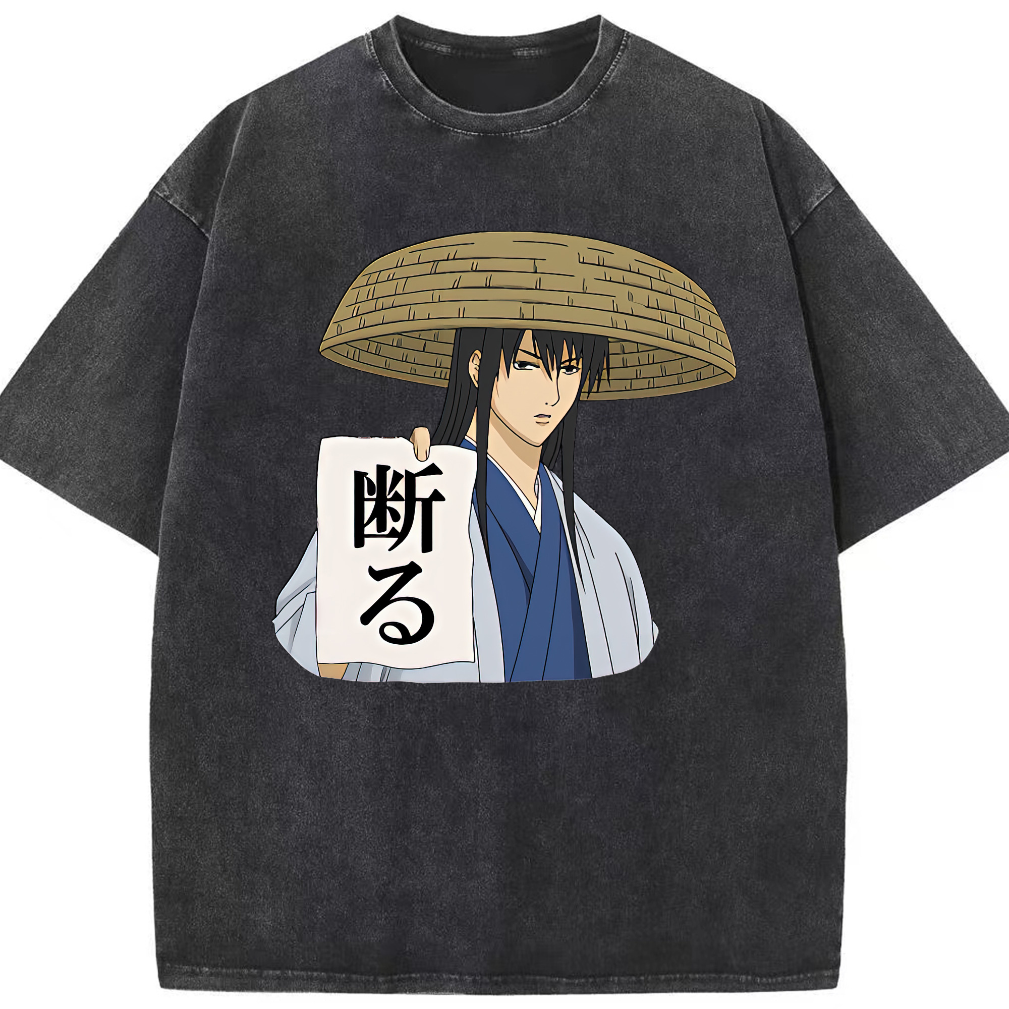 （画像用） ぎんたま 坂田銀時（さかたぎんとき） 神楽 志村新八（しむら しんぱち） GINTAMA Sakata Gintoki Kagura Shimura Shinpachi 綿100% ヴィンテージ風 半袖Tシャツ（フロントプリント）
