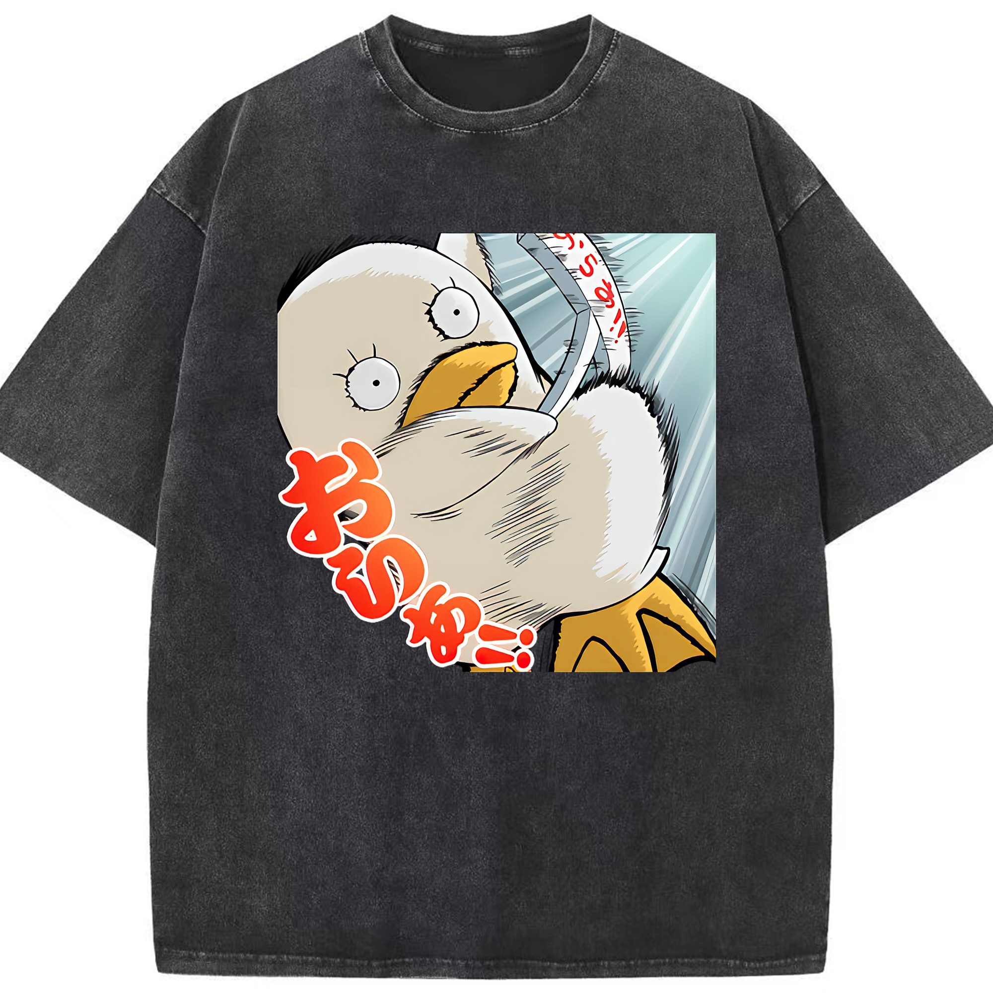 （画像用） ぎんたま 坂田銀時（さかたぎんとき） 神楽 志村新八（しむら しんぱち） GINTAMA Sakata Gintoki Kagura Shimura Shinpachi 綿100% ヴィンテージ風 半袖Tシャツ（フロントプリント）
