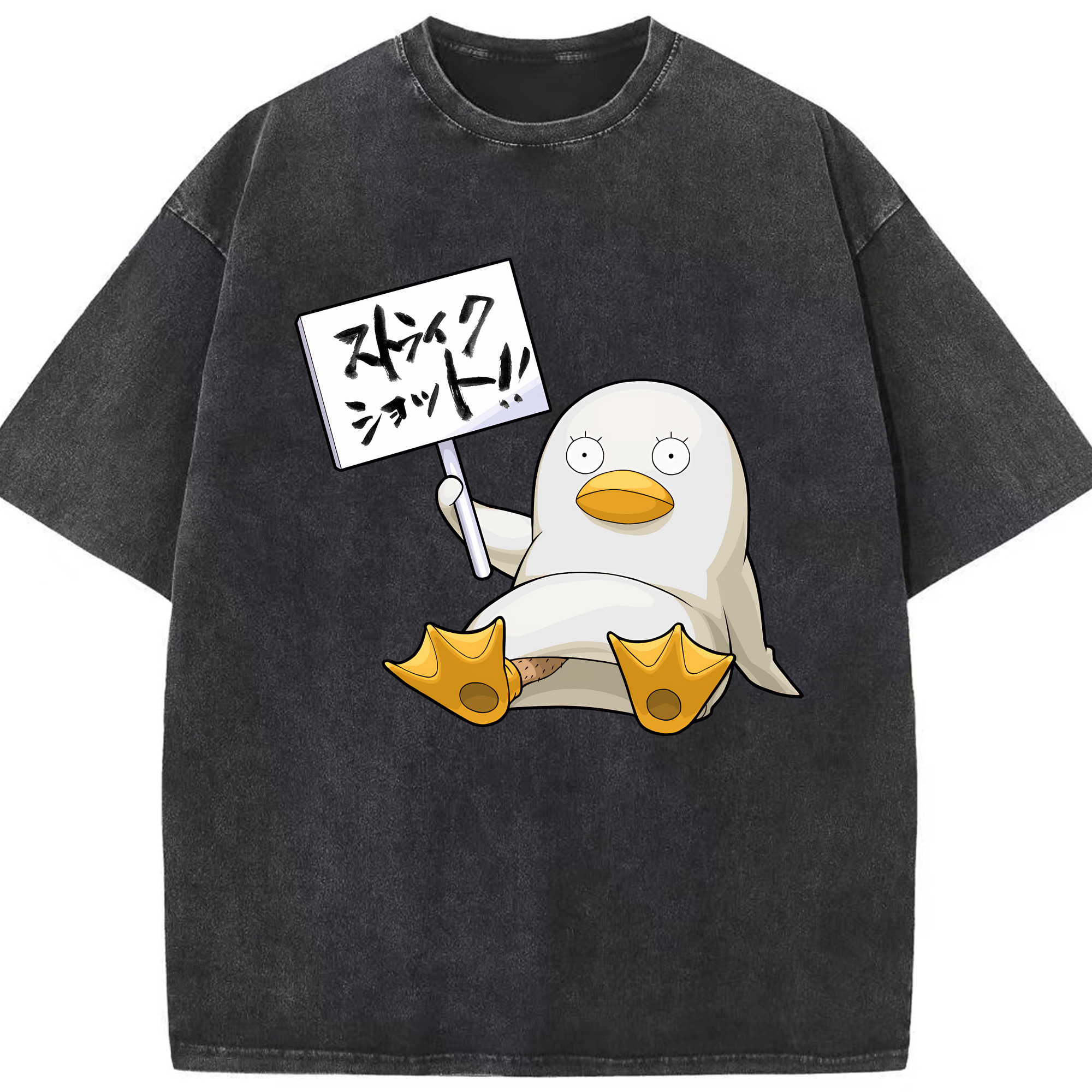 （画像用） ぎんたま 坂田銀時（さかたぎんとき） 神楽 志村新八（しむら しんぱち） GINTAMA Sakata Gintoki Kagura Shimura Shinpachi 綿100% ヴィンテージ風 半袖Tシャツ（フロントプリント）