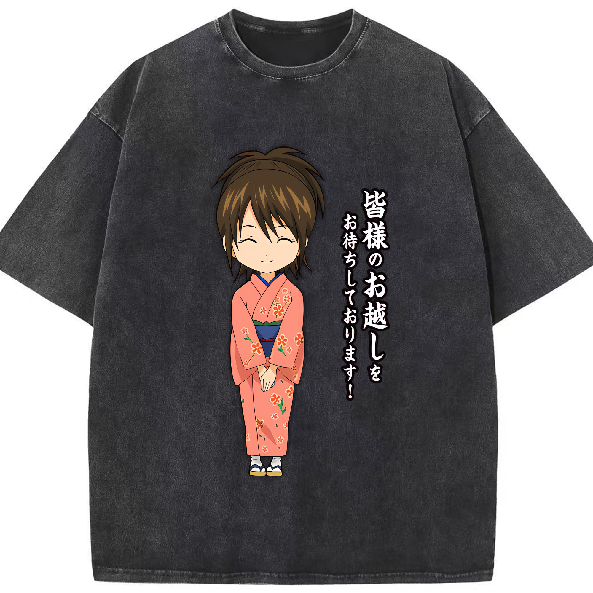（画像用） ぎんたま 坂田銀時（さかたぎんとき） 神楽 志村新八（しむら しんぱち） GINTAMA Sakata Gintoki Kagura Shimura Shinpachi 綿100% ヴィンテージ風 半袖Tシャツ（フロントプリント）