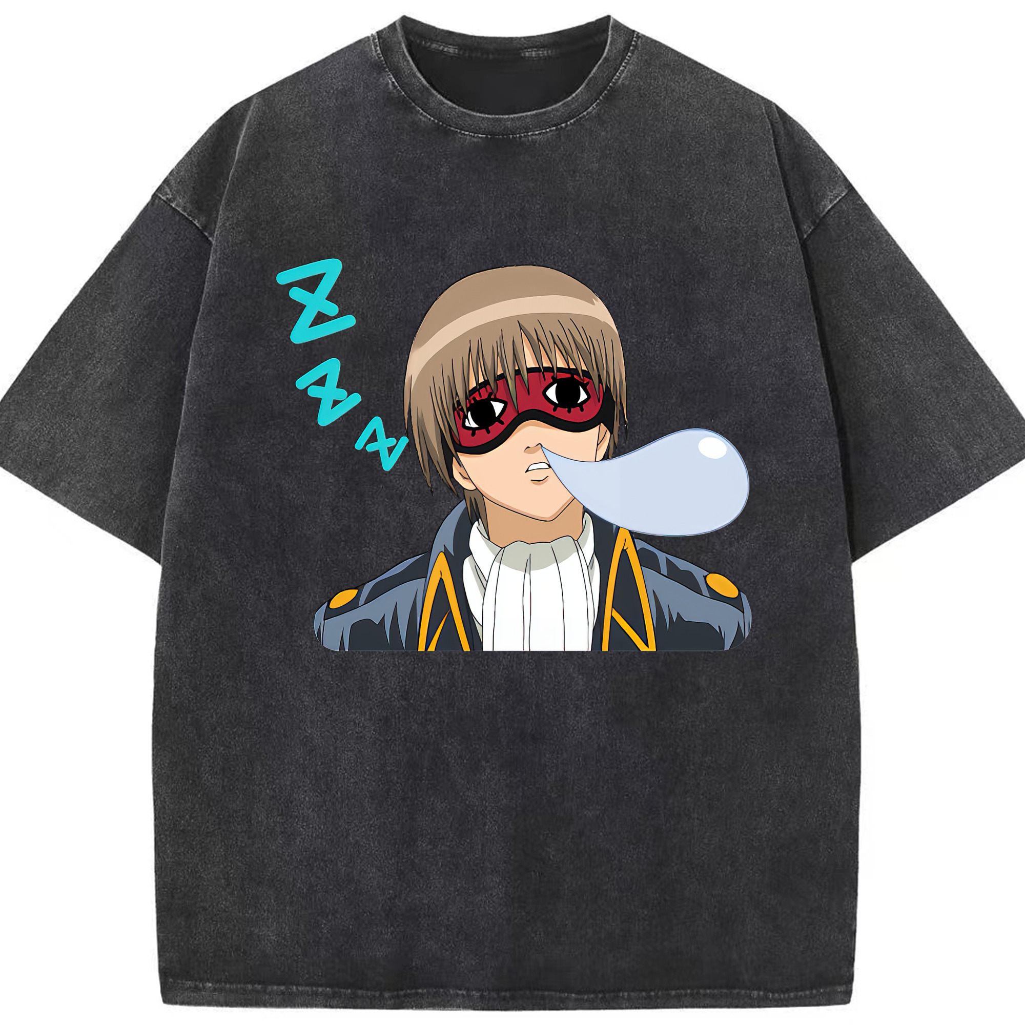 （画像用） ぎんたま 坂田銀時（さかたぎんとき） 神楽 志村新八（しむら しんぱち） GINTAMA Sakata Gintoki Kagura Shimura Shinpachi 綿100% ヴィンテージ風 半袖Tシャツ（フロントプリント）