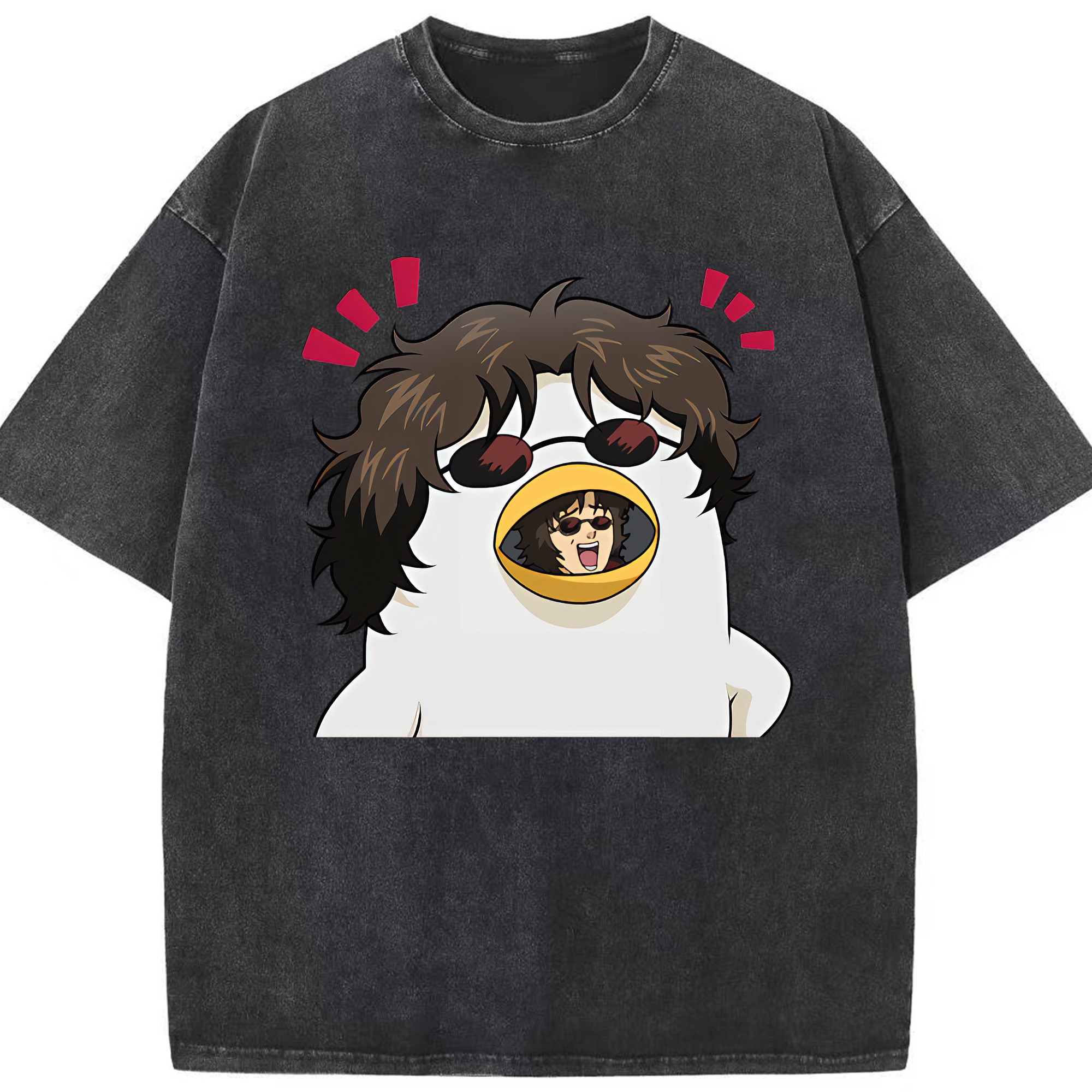 （画像用） ぎんたま 坂田銀時（さかたぎんとき） 神楽 志村新八（しむら しんぱち） GINTAMA Sakata Gintoki Kagura Shimura Shinpachi 綿100% ヴィンテージ風 半袖Tシャツ（フロントプリント）