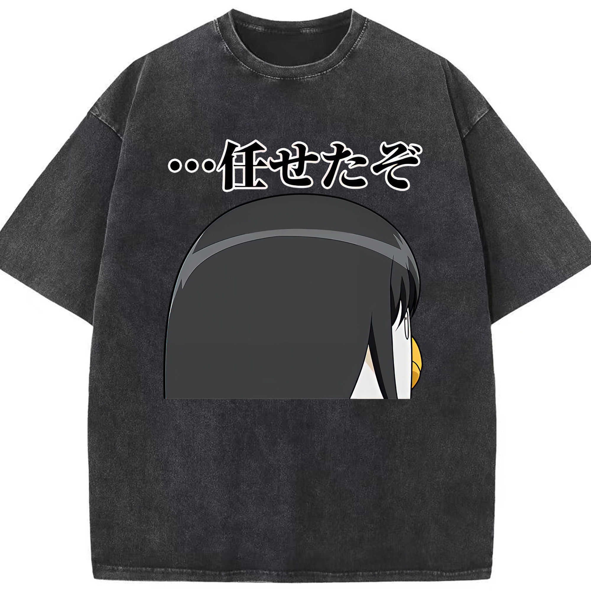 （画像用） ぎんたま 坂田銀時（さかたぎんとき） 神楽 志村新八（しむら しんぱち） GINTAMA Sakata Gintoki Kagura Shimura Shinpachi 綿100% ヴィンテージ風 半袖Tシャツ（フロントプリント）