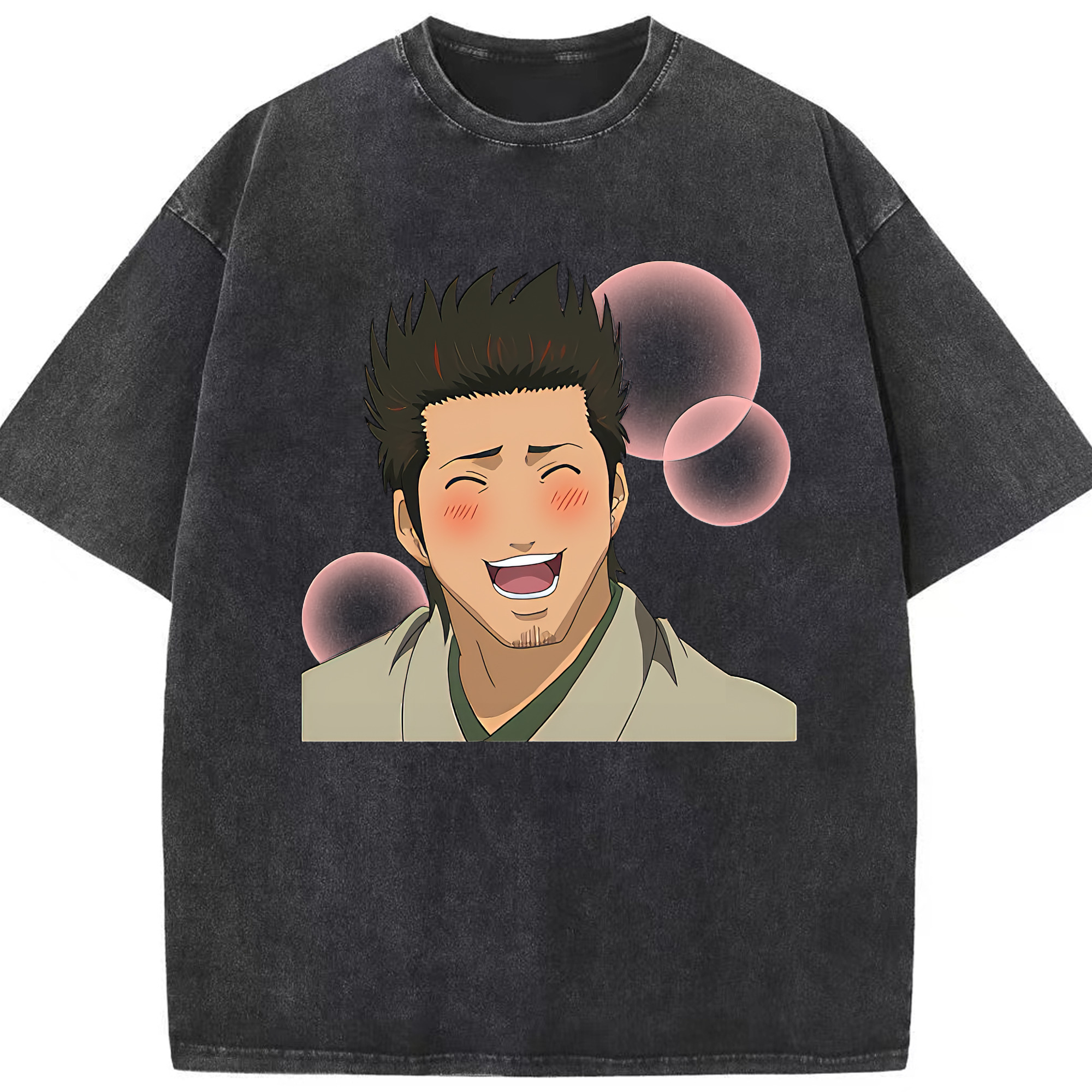（画像用） ぎんたま 坂田銀時（さかたぎんとき） 神楽 志村新八（しむら しんぱち） GINTAMA Sakata Gintoki Kagura Shimura Shinpachi 綿100% ヴィンテージ風 半袖Tシャツ（フロントプリント）