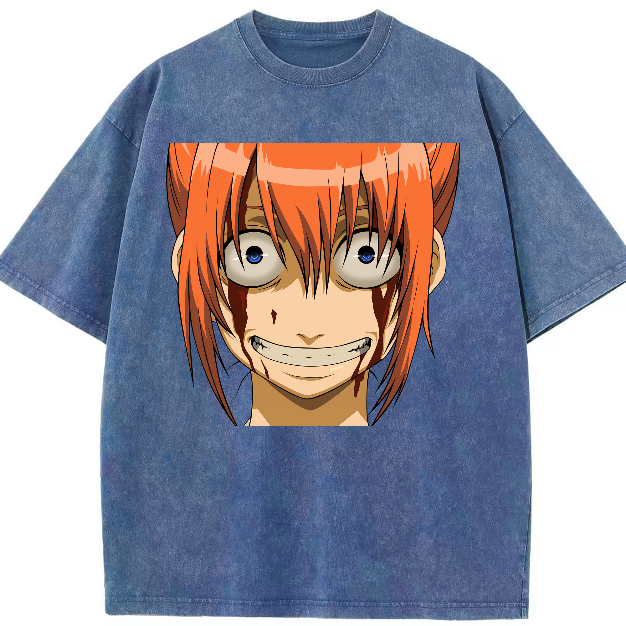 （画像用） ぎんたま 坂田銀時（さかたぎんとき） 神楽 志村新八（しむら しんぱち） GINTAMA Sakata Gintoki Kagura Shimura Shinpachi 綿100% ヴィンテージ風 半袖Tシャツ（フロントプリント）