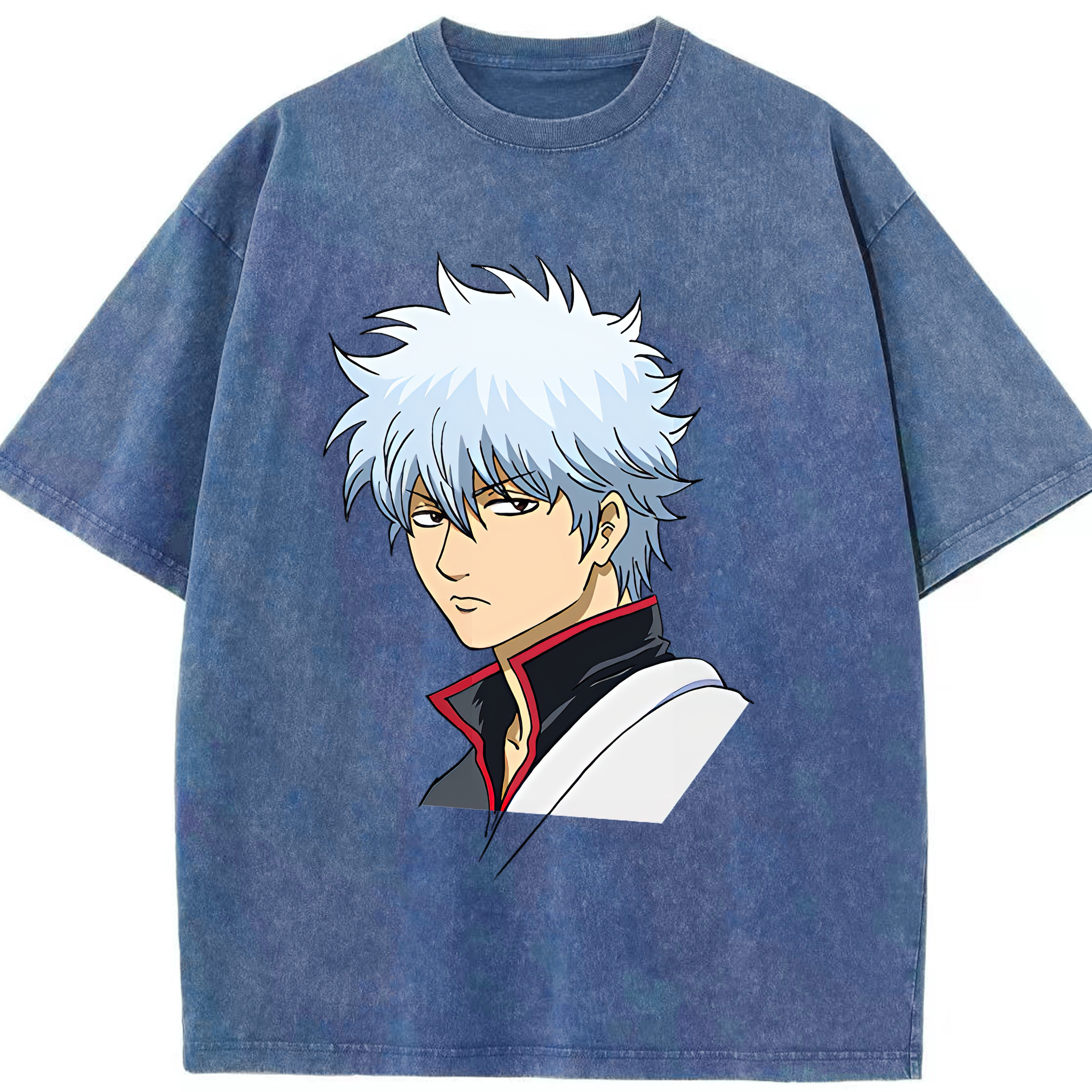 （画像用） ぎんたま 坂田銀時（さかたぎんとき） 神楽 志村新八（しむら しんぱち） GINTAMA Sakata Gintoki Kagura Shimura Shinpachi 綿100% ヴィンテージ風 半袖Tシャツ（フロントプリント）