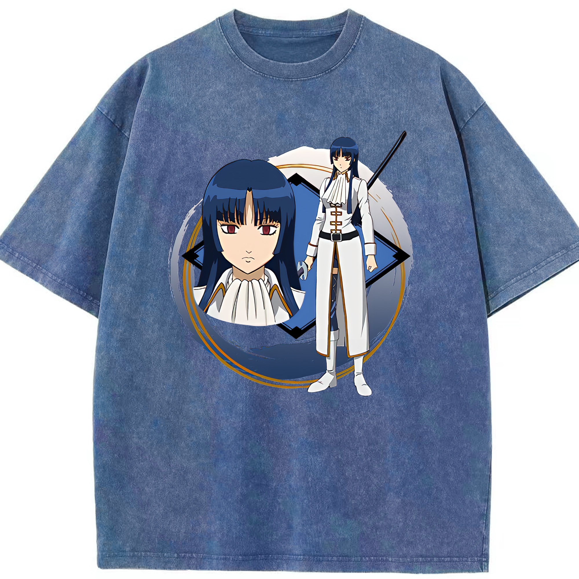 （画像用） ぎんたま 坂田銀時（さかたぎんとき） 神楽 志村新八（しむら しんぱち） GINTAMA Sakata Gintoki Kagura Shimura Shinpachi 綿100% ヴィンテージ風 半袖Tシャツ（フロントプリント）