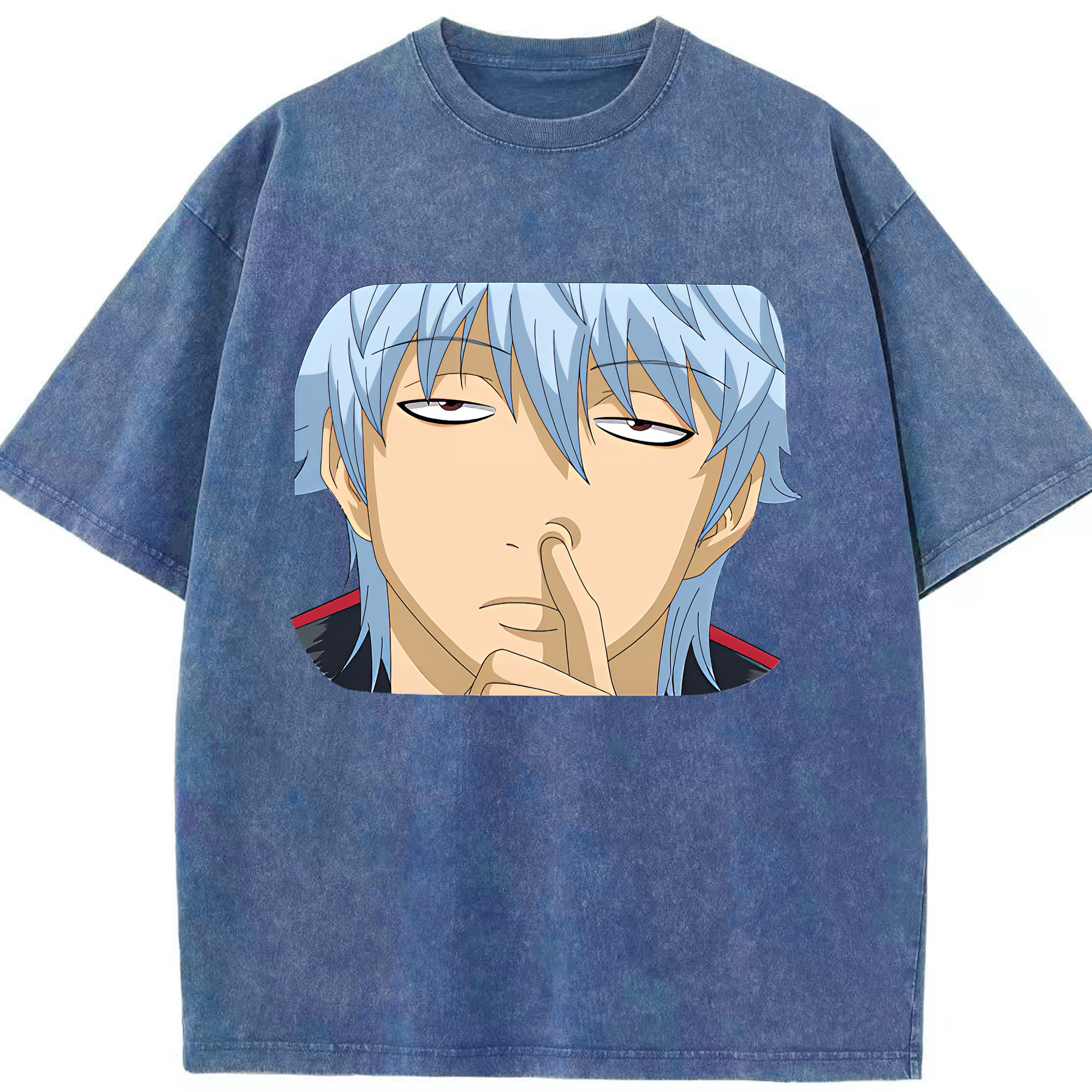 （画像用） ぎんたま 坂田銀時（さかたぎんとき） 神楽 志村新八（しむら しんぱち） GINTAMA Sakata Gintoki Kagura Shimura Shinpachi 綿100% ヴィンテージ風 半袖Tシャツ（フロントプリント）