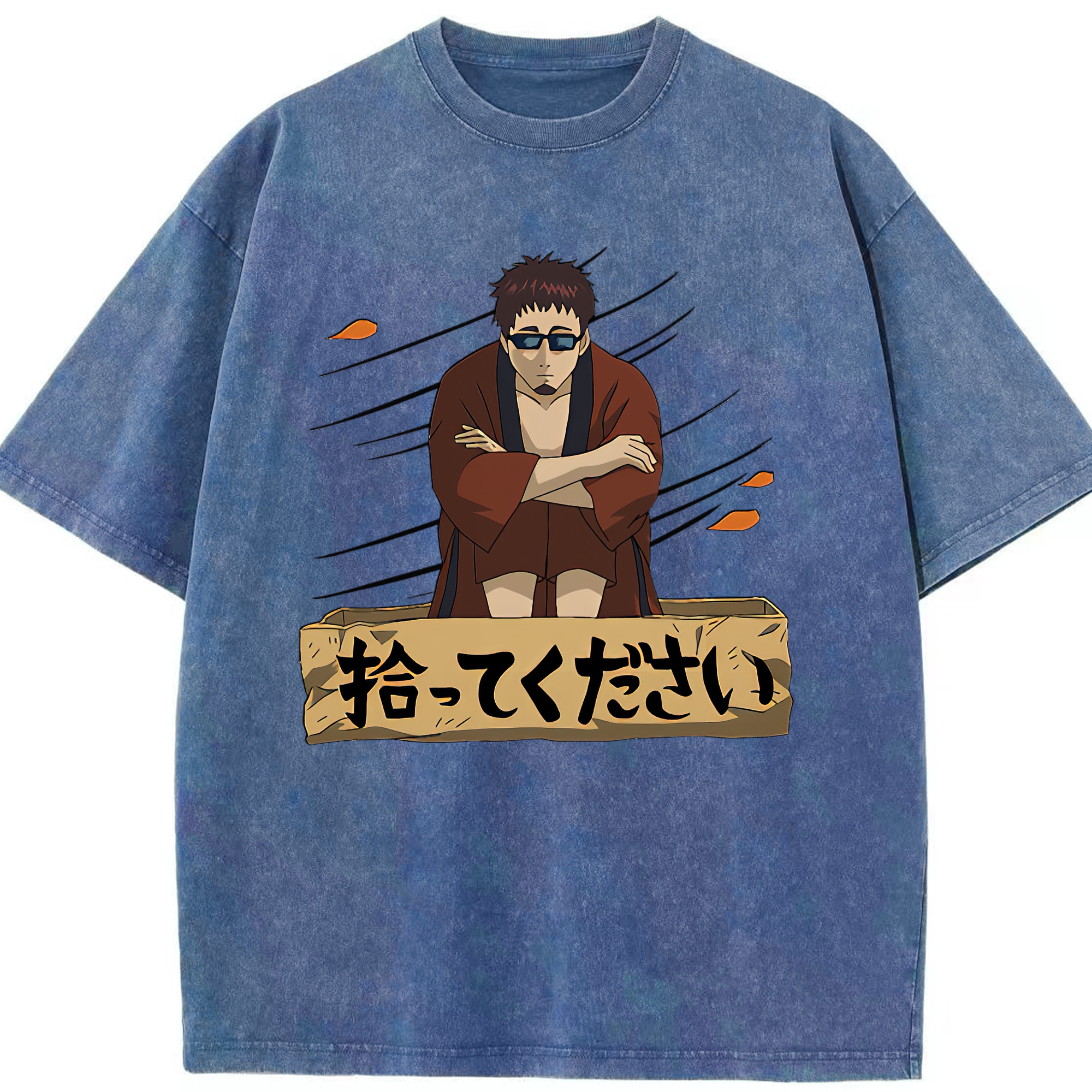 （画像用） ぎんたま 坂田銀時（さかたぎんとき） 神楽 志村新八（しむら しんぱち） GINTAMA Sakata Gintoki Kagura Shimura Shinpachi 綿100% ヴィンテージ風 半袖Tシャツ（フロントプリント）
