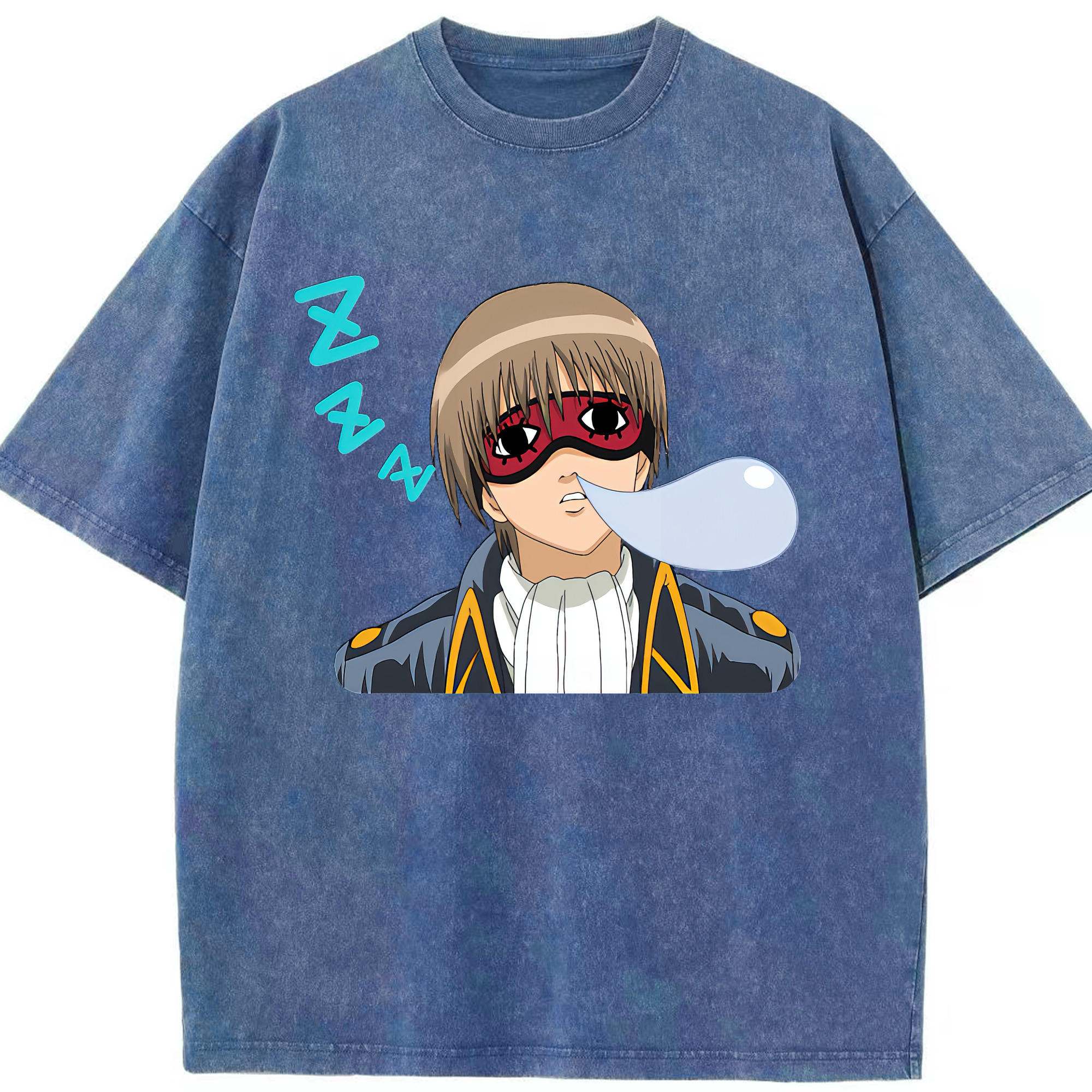 （画像用） ぎんたま 坂田銀時（さかたぎんとき） 神楽 志村新八（しむら しんぱち） GINTAMA Sakata Gintoki Kagura Shimura Shinpachi 綿100% ヴィンテージ風 半袖Tシャツ（フロントプリント）