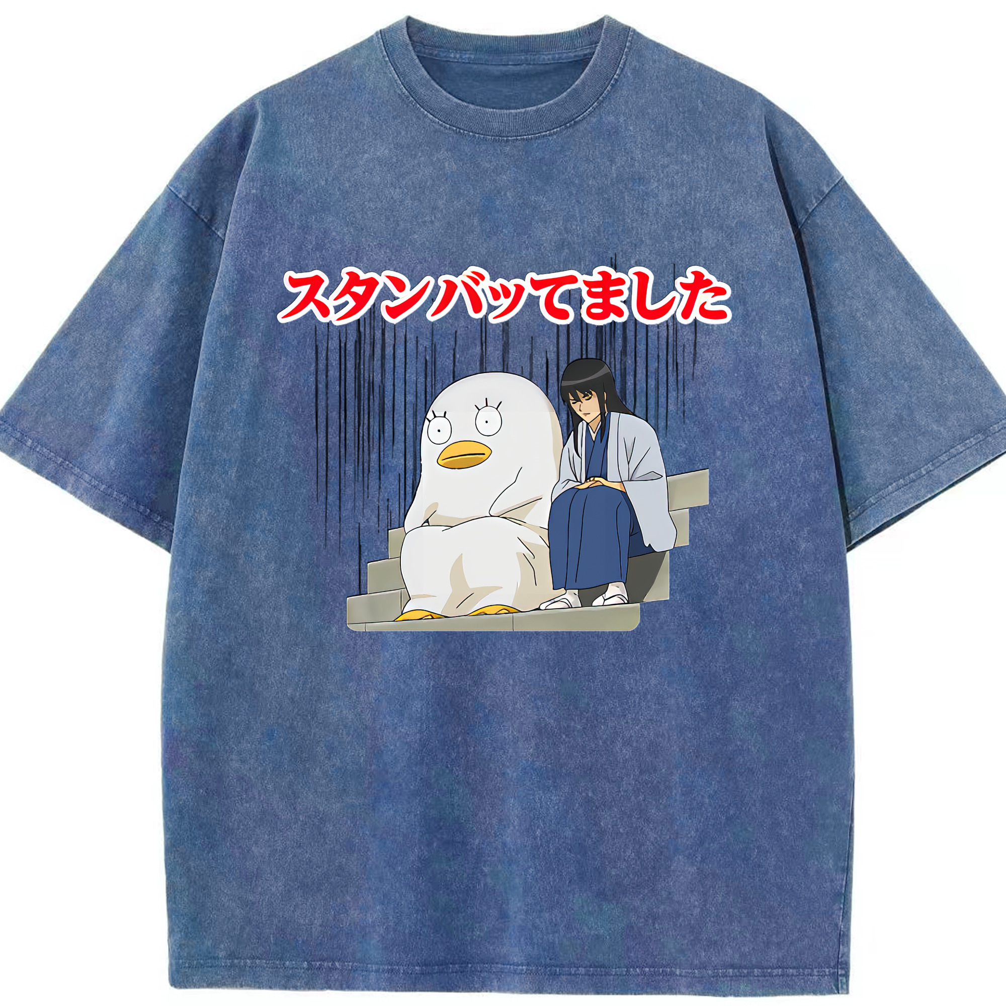 （画像用） ぎんたま 坂田銀時（さかたぎんとき） 神楽 志村新八（しむら しんぱち） GINTAMA Sakata Gintoki Kagura Shimura Shinpachi 綿100% ヴィンテージ風 半袖Tシャツ（フロントプリント）