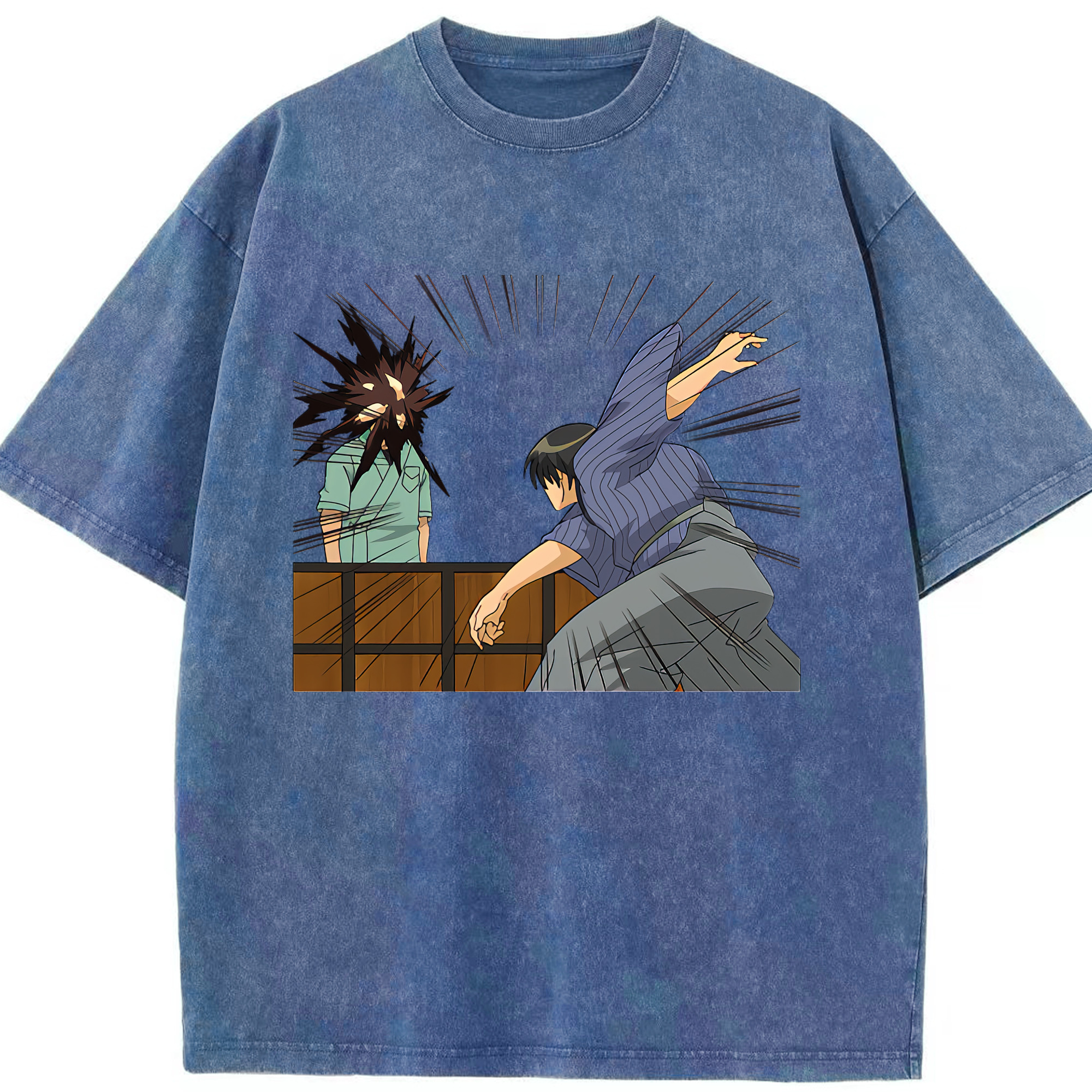 （画像用） ぎんたま 坂田銀時（さかたぎんとき） 神楽 志村新八（しむら しんぱち） GINTAMA Sakata Gintoki Kagura Shimura Shinpachi 綿100% ヴィンテージ風 半袖Tシャツ（フロントプリント）