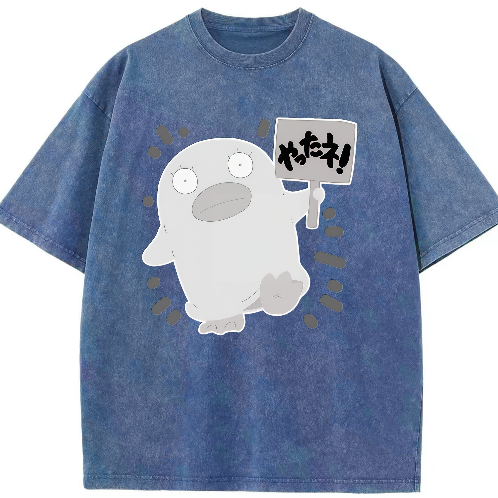 （画像用） ぎんたま 坂田銀時（さかたぎんとき） 神楽 志村新八（しむら しんぱち） GINTAMA Sakata Gintoki Kagura Shimura Shinpachi 綿100% ヴィンテージ風 半袖Tシャツ（フロントプリント）