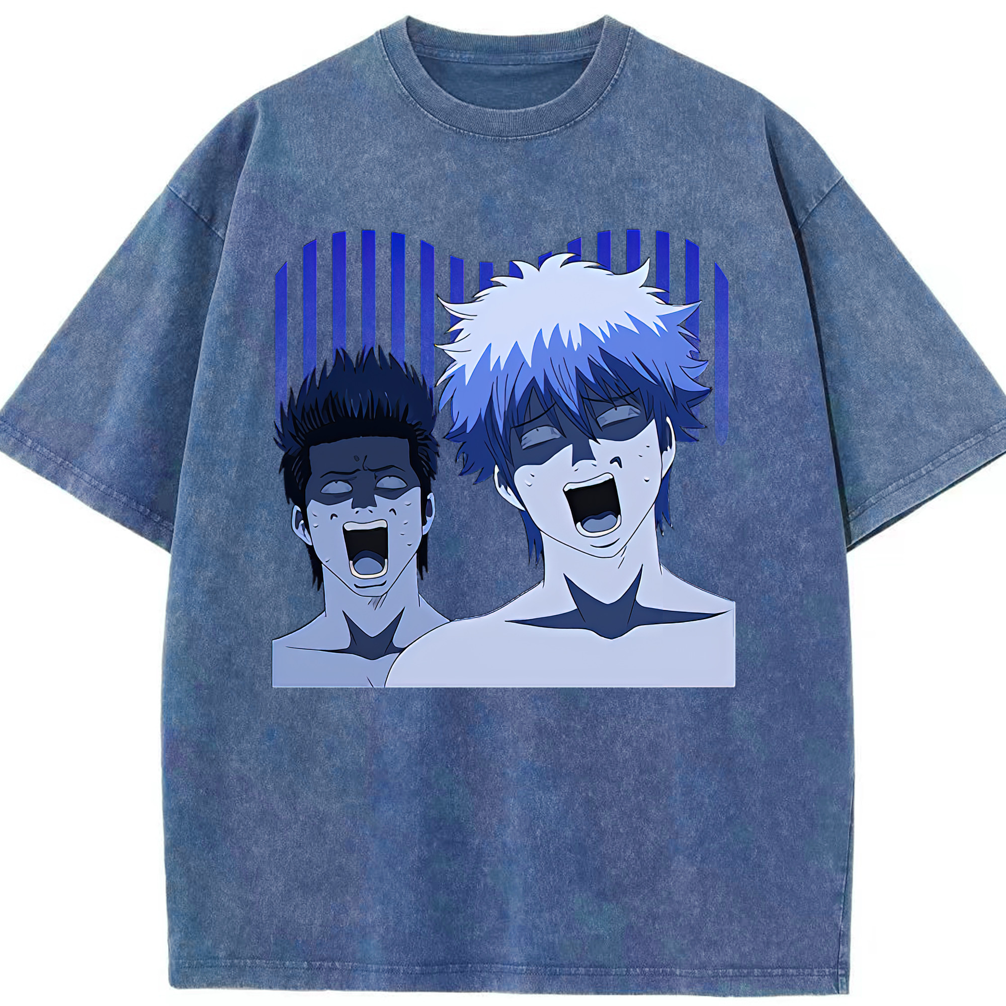（画像用） ぎんたま 坂田銀時（さかたぎんとき） 神楽 志村新八（しむら しんぱち） GINTAMA Sakata Gintoki Kagura Shimura Shinpachi 綿100% ヴィンテージ風 半袖Tシャツ（フロントプリント）