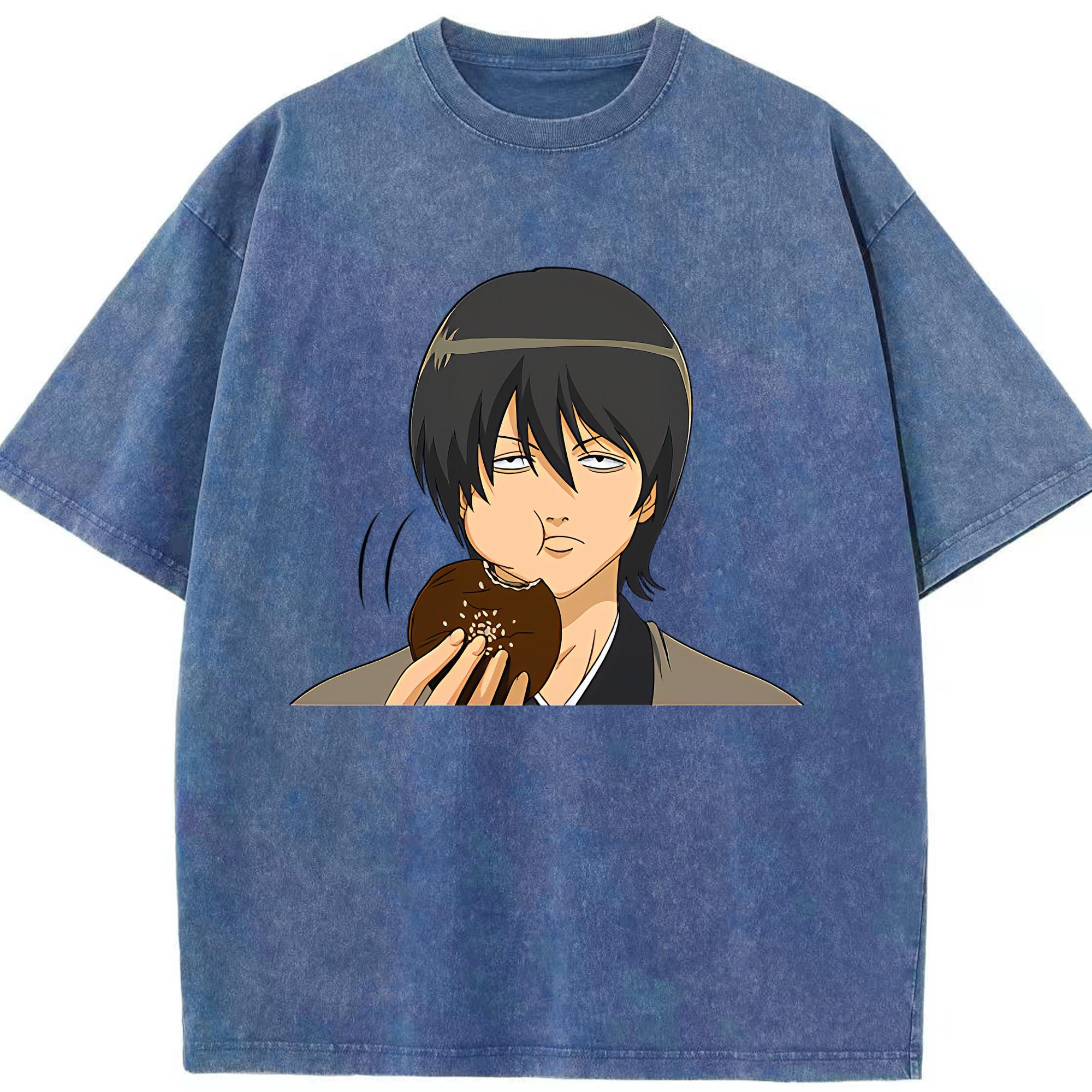 （画像用） ぎんたま 坂田銀時（さかたぎんとき） 神楽 志村新八（しむら しんぱち） GINTAMA Sakata Gintoki Kagura Shimura Shinpachi 綿100% ヴィンテージ風 半袖Tシャツ（フロントプリント）