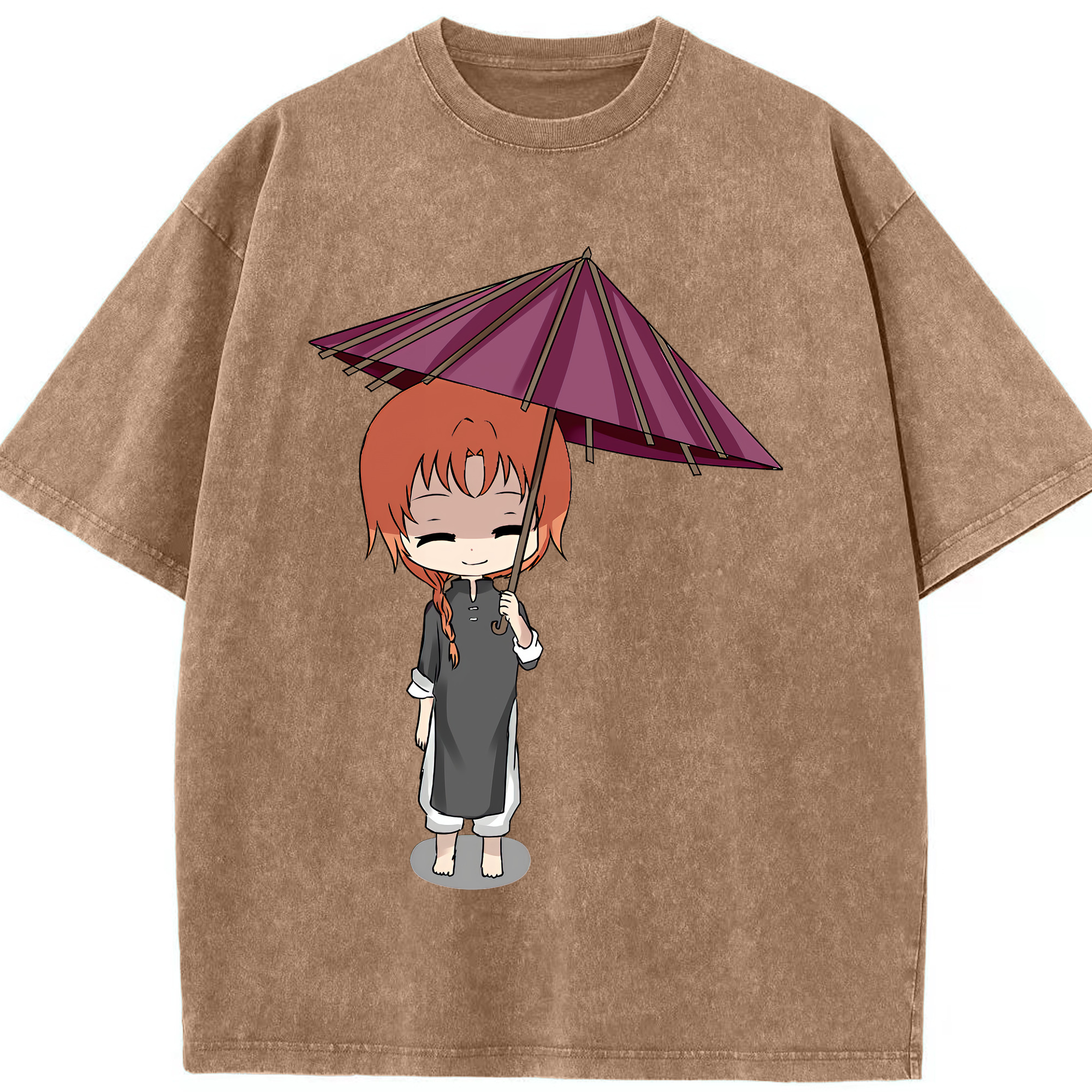 （画像用） ぎんたま 坂田銀時（さかたぎんとき） 神楽 志村新八（しむら しんぱち） GINTAMA Sakata Gintoki Kagura Shimura Shinpachi 綿100% ヴィンテージ風 半袖Tシャツ（フロントプリント）