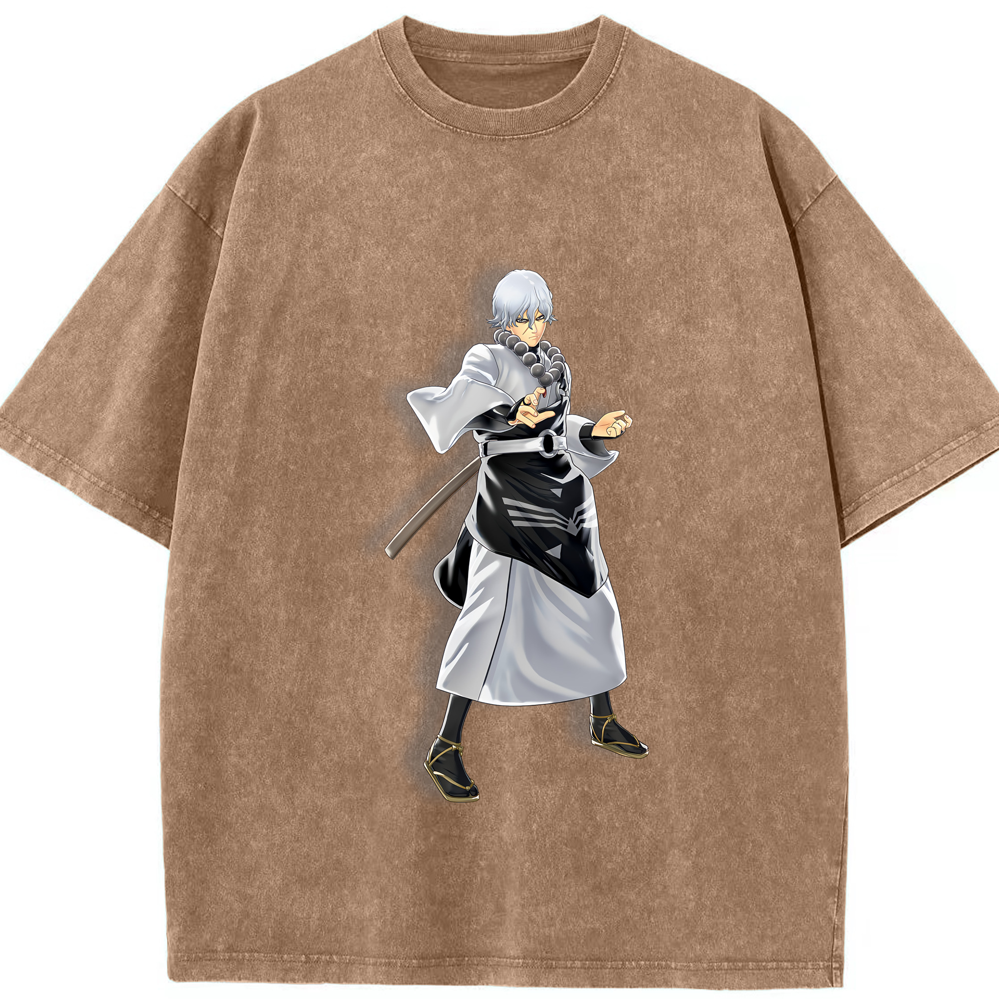 （画像用） ぎんたま 坂田銀時（さかたぎんとき） 神楽 志村新八（しむら しんぱち） GINTAMA Sakata Gintoki Kagura Shimura Shinpachi 綿100% ヴィンテージ風 半袖Tシャツ（フロントプリント）