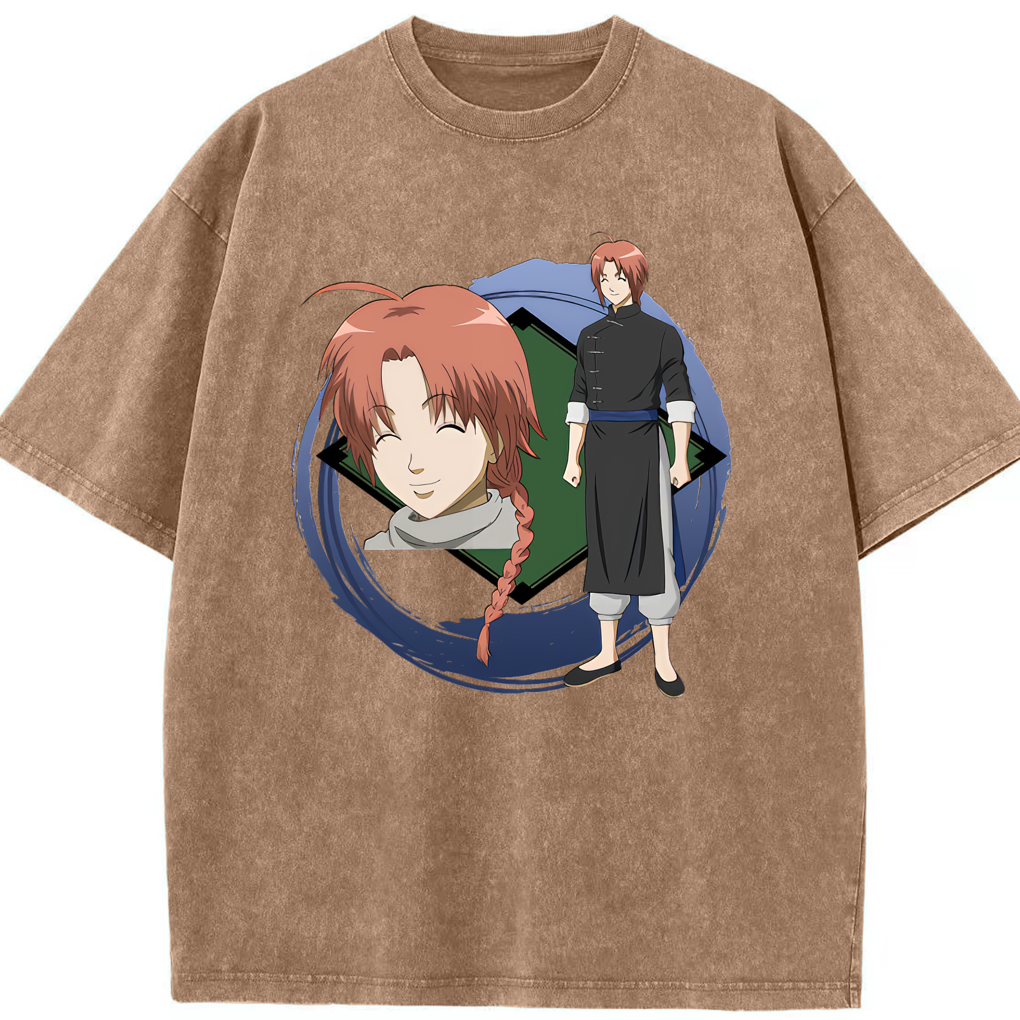 （画像用） ぎんたま 坂田銀時（さかたぎんとき） 神楽 志村新八（しむら しんぱち） GINTAMA Sakata Gintoki Kagura Shimura Shinpachi 綿100% ヴィンテージ風 半袖Tシャツ（フロントプリント）