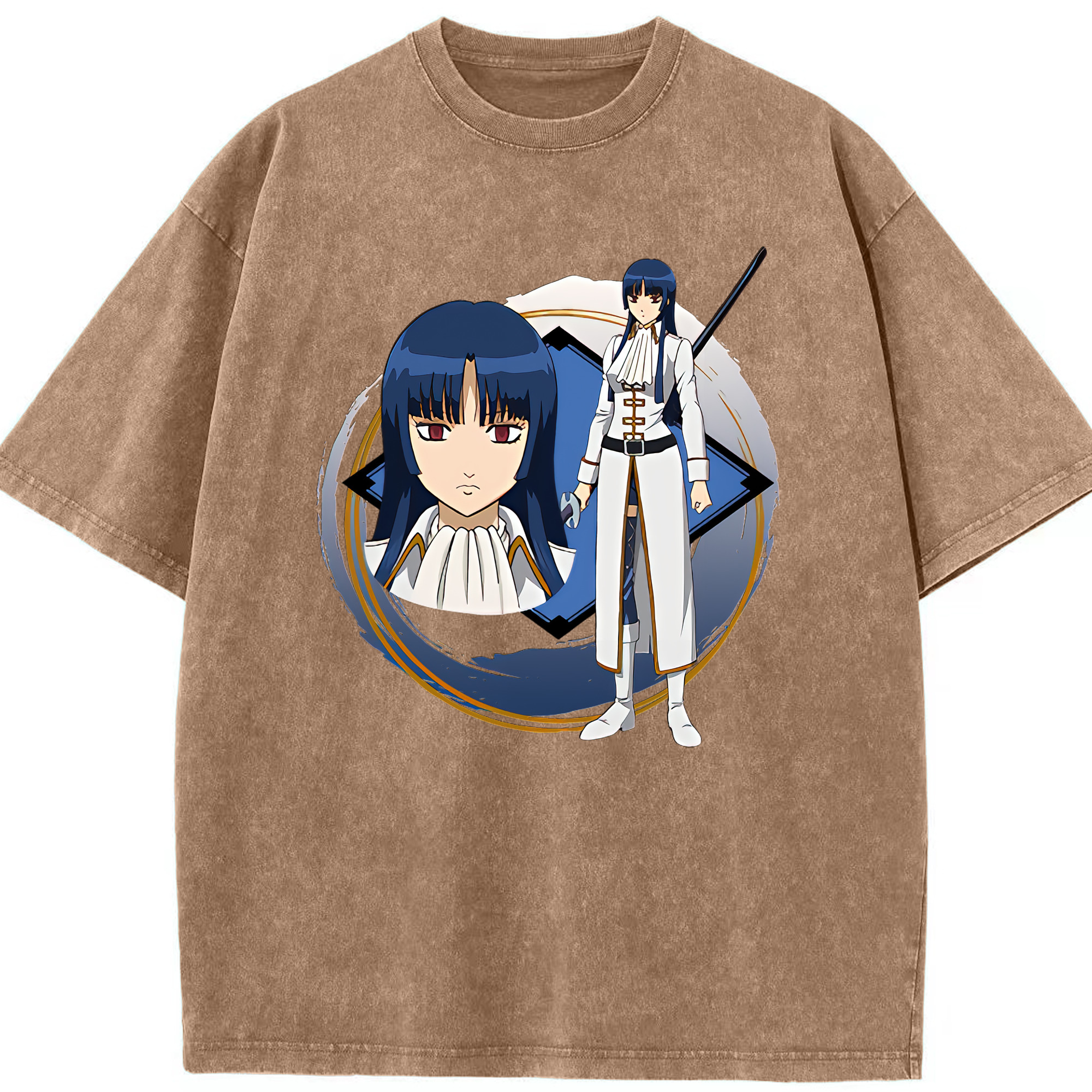 （画像用） ぎんたま 坂田銀時（さかたぎんとき） 神楽 志村新八（しむら しんぱち） GINTAMA Sakata Gintoki Kagura Shimura Shinpachi 綿100% ヴィンテージ風 半袖Tシャツ（フロントプリント）