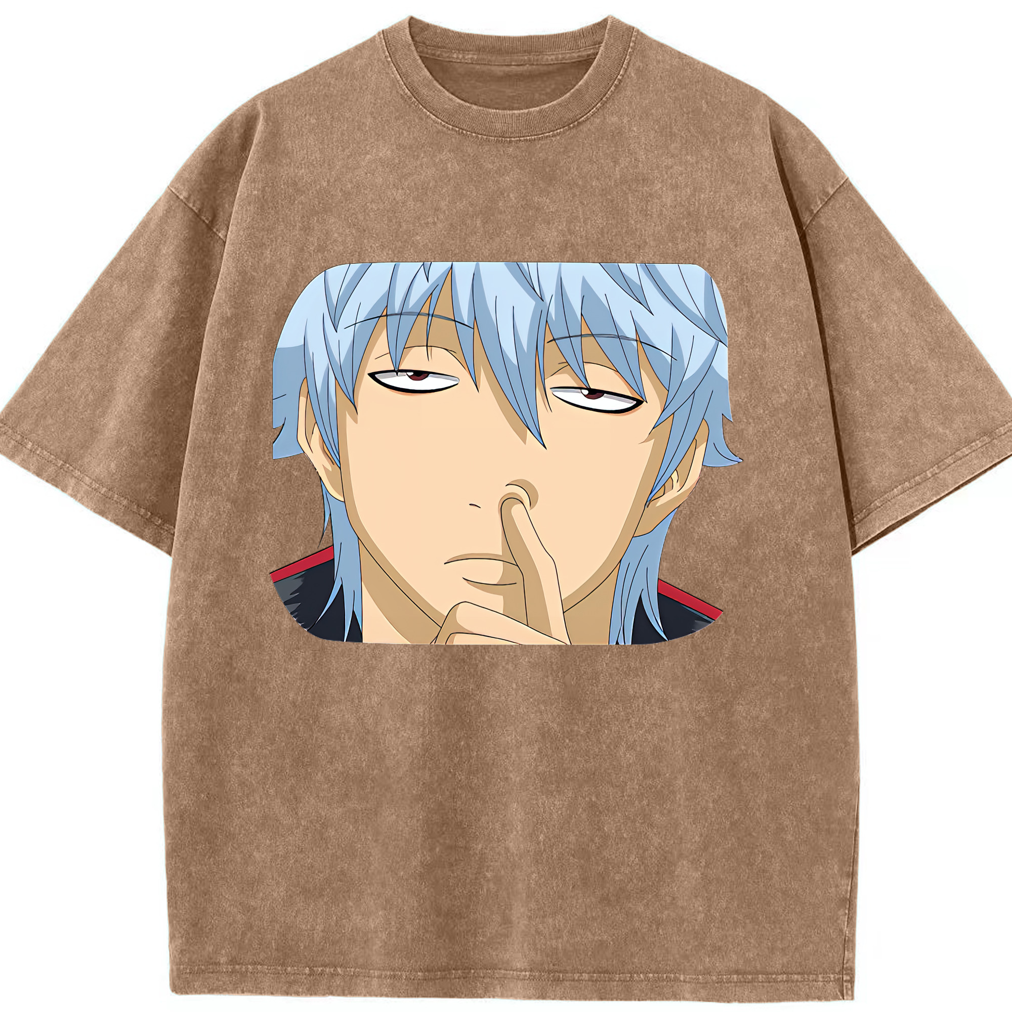 （画像用） ぎんたま 坂田銀時（さかたぎんとき） 神楽 志村新八（しむら しんぱち） GINTAMA Sakata Gintoki Kagura Shimura Shinpachi 綿100% ヴィンテージ風 半袖Tシャツ（フロントプリント）