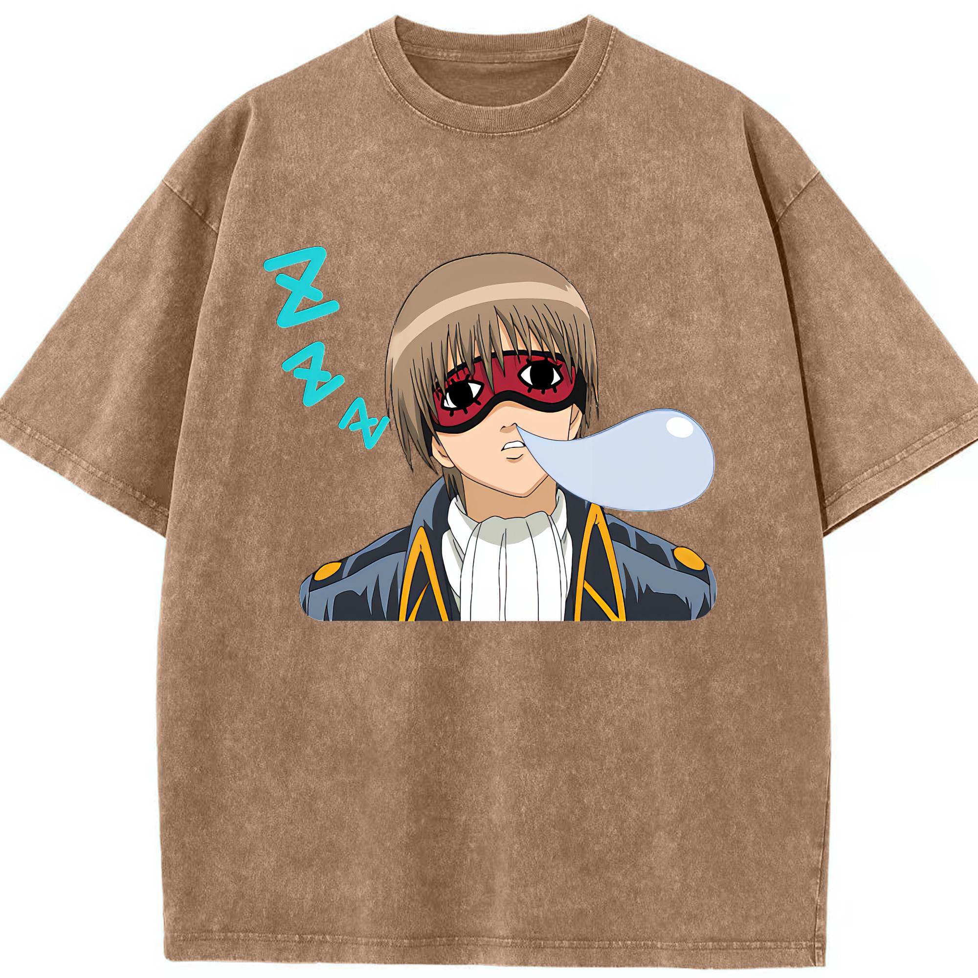 （画像用） ぎんたま 坂田銀時（さかたぎんとき） 神楽 志村新八（しむら しんぱち） GINTAMA Sakata Gintoki Kagura Shimura Shinpachi 綿100% ヴィンテージ風 半袖Tシャツ（フロントプリント）