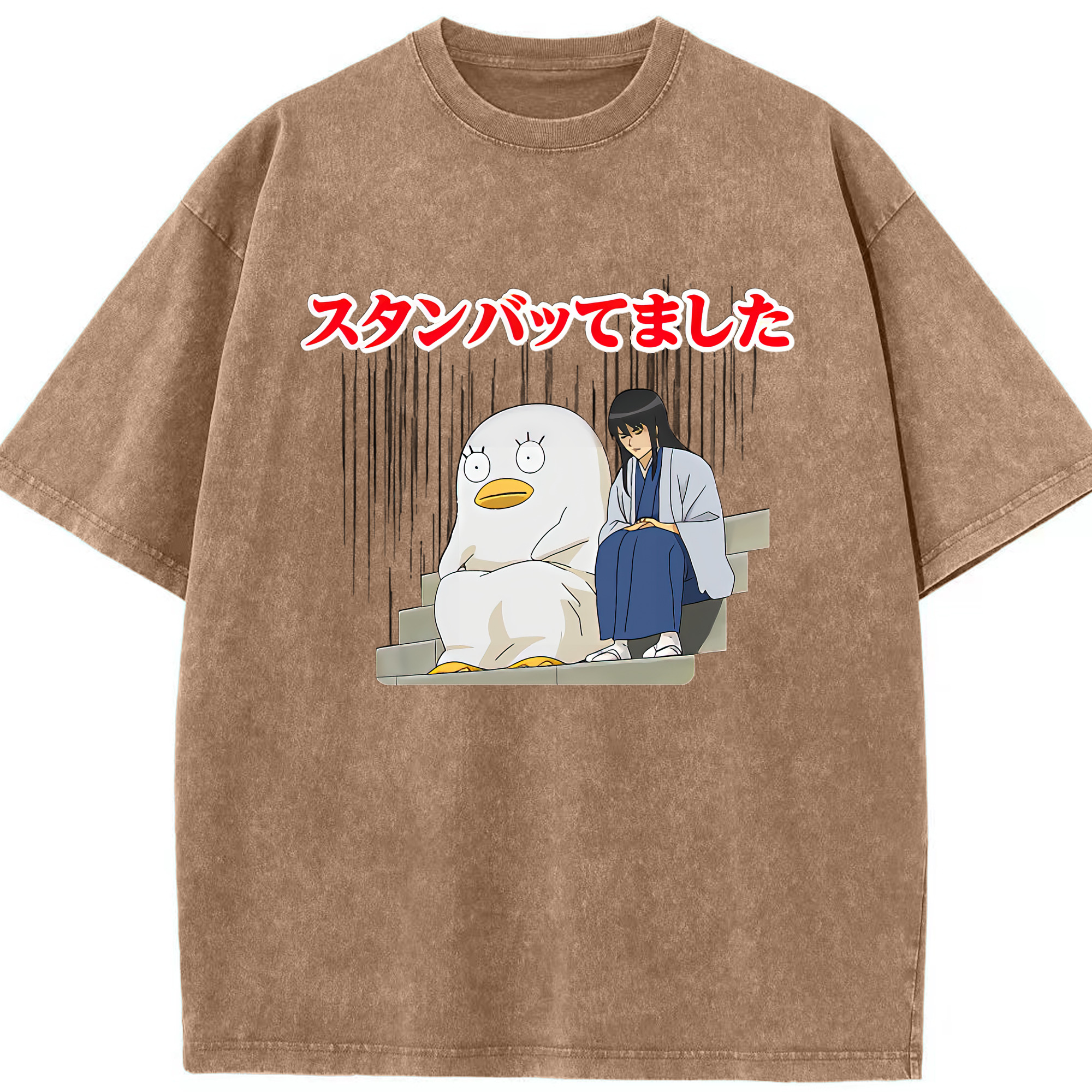 （画像用） ぎんたま 坂田銀時（さかたぎんとき） 神楽 志村新八（しむら しんぱち） GINTAMA Sakata Gintoki Kagura Shimura Shinpachi 綿100% ヴィンテージ風 半袖Tシャツ（フロントプリント）