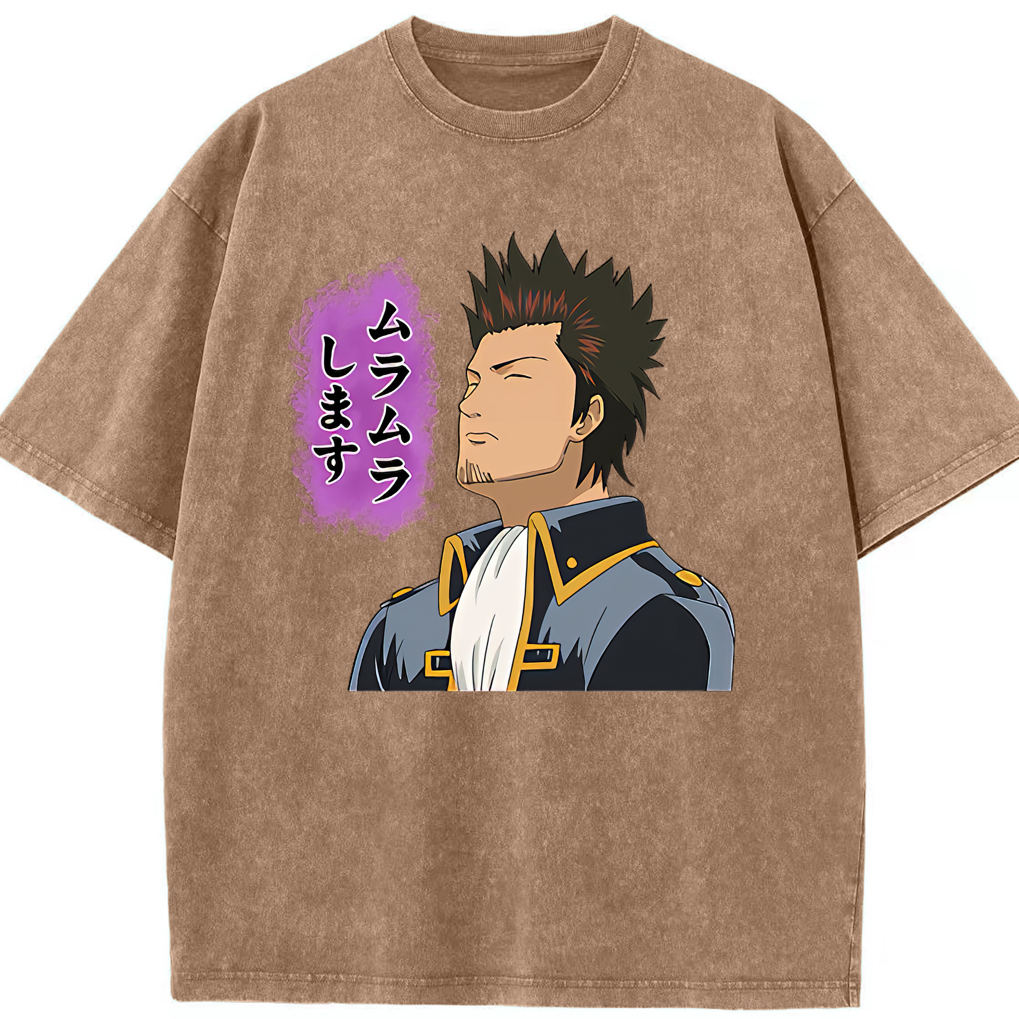 （画像用） ぎんたま 坂田銀時（さかたぎんとき） 神楽 志村新八（しむら しんぱち） GINTAMA Sakata Gintoki Kagura Shimura Shinpachi 綿100% ヴィンテージ風 半袖Tシャツ（フロントプリント）