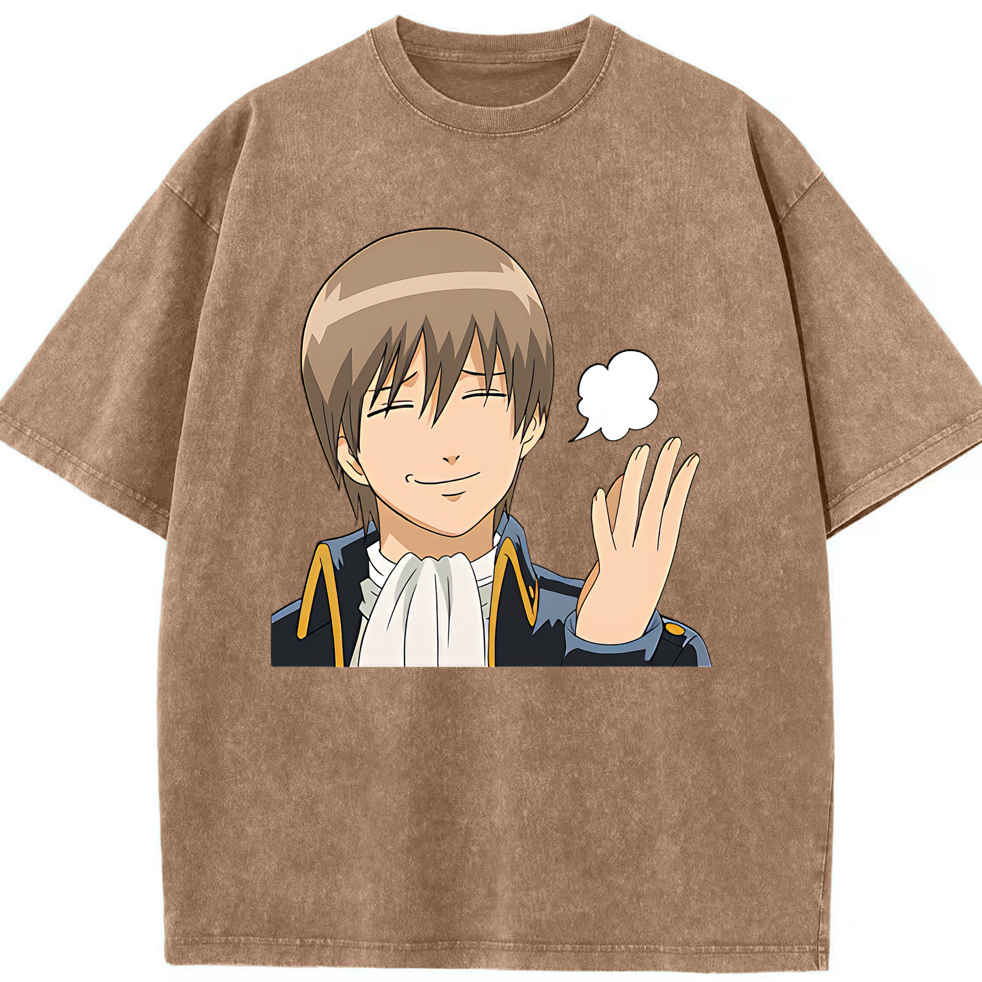 （画像用） ぎんたま 坂田銀時（さかたぎんとき） 神楽 志村新八（しむら しんぱち） GINTAMA Sakata Gintoki Kagura Shimura Shinpachi 綿100% ヴィンテージ風 半袖Tシャツ（フロントプリント）