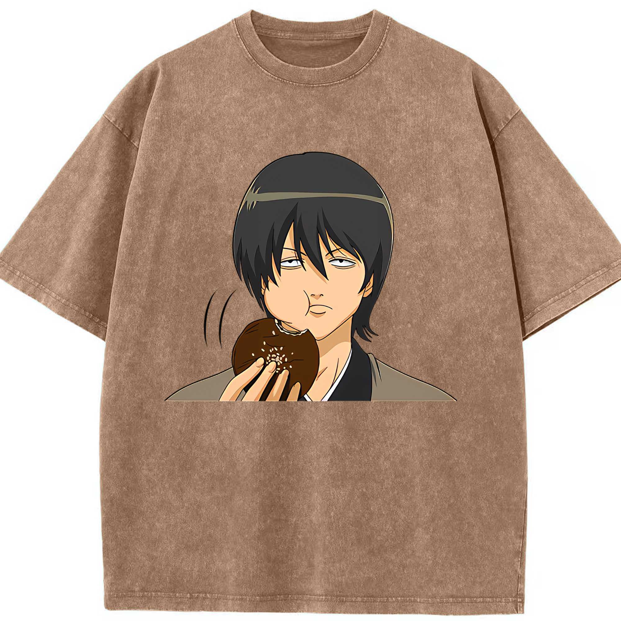 （画像用） ぎんたま 坂田銀時（さかたぎんとき） 神楽 志村新八（しむら しんぱち） GINTAMA Sakata Gintoki Kagura Shimura Shinpachi 綿100% ヴィンテージ風 半袖Tシャツ（フロントプリント）