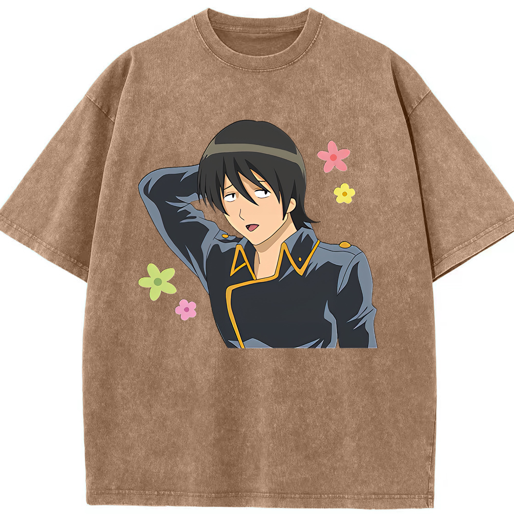（画像用） ぎんたま 坂田銀時（さかたぎんとき） 神楽 志村新八（しむら しんぱち） GINTAMA Sakata Gintoki Kagura Shimura Shinpachi 綿100% ヴィンテージ風 半袖Tシャツ（フロントプリント）