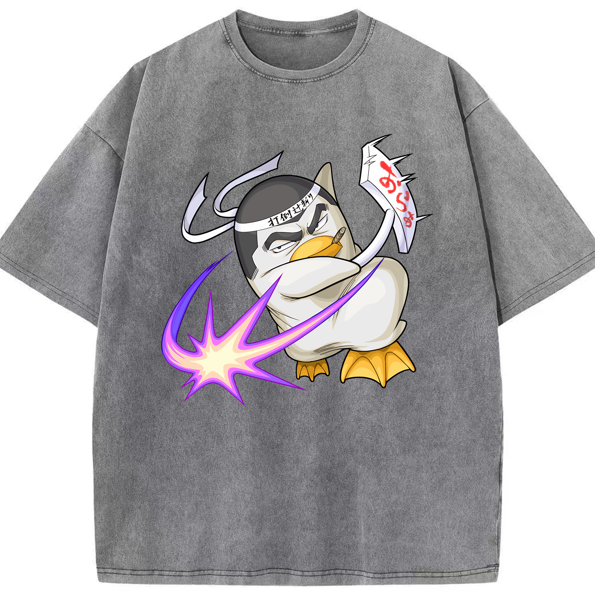 （画像用） ぎんたま 坂田銀時（さかたぎんとき） 神楽 志村新八（しむら しんぱち） GINTAMA Sakata Gintoki Kagura Shimura Shinpachi 綿100% ヴィンテージ風 半袖Tシャツ（フロントプリント）