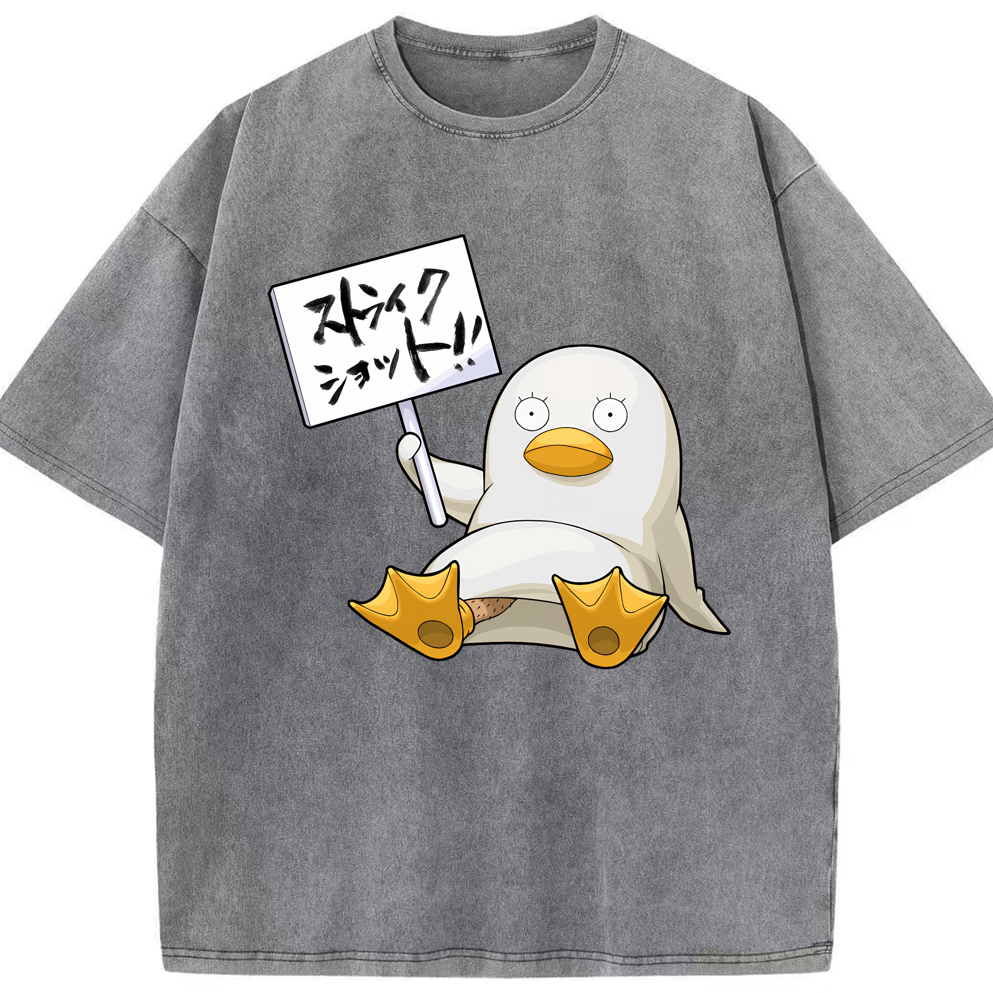 （画像用） ぎんたま 坂田銀時（さかたぎんとき） 神楽 志村新八（しむら しんぱち） GINTAMA Sakata Gintoki Kagura Shimura Shinpachi 綿100% ヴィンテージ風 半袖Tシャツ（フロントプリント）
