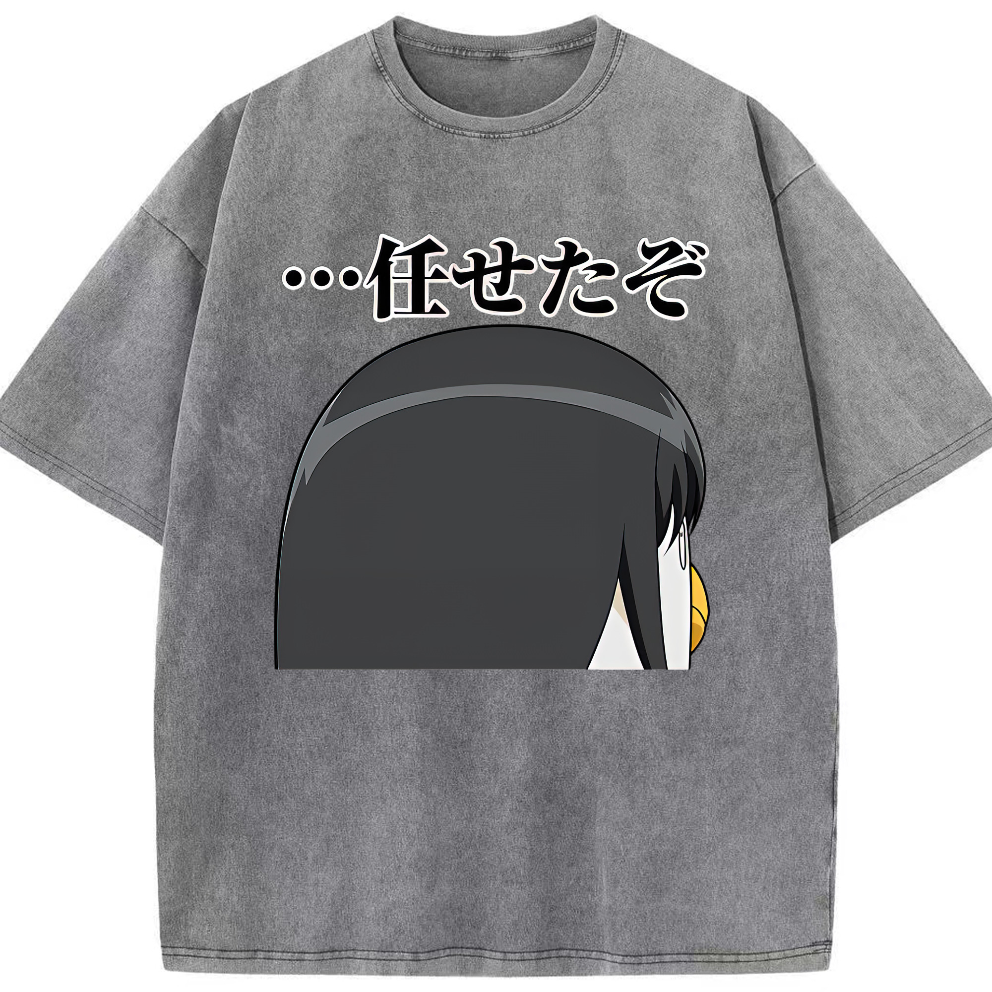 （画像用） ぎんたま 坂田銀時（さかたぎんとき） 神楽 志村新八（しむら しんぱち） GINTAMA Sakata Gintoki Kagura Shimura Shinpachi 綿100% ヴィンテージ風 半袖Tシャツ（フロントプリント）