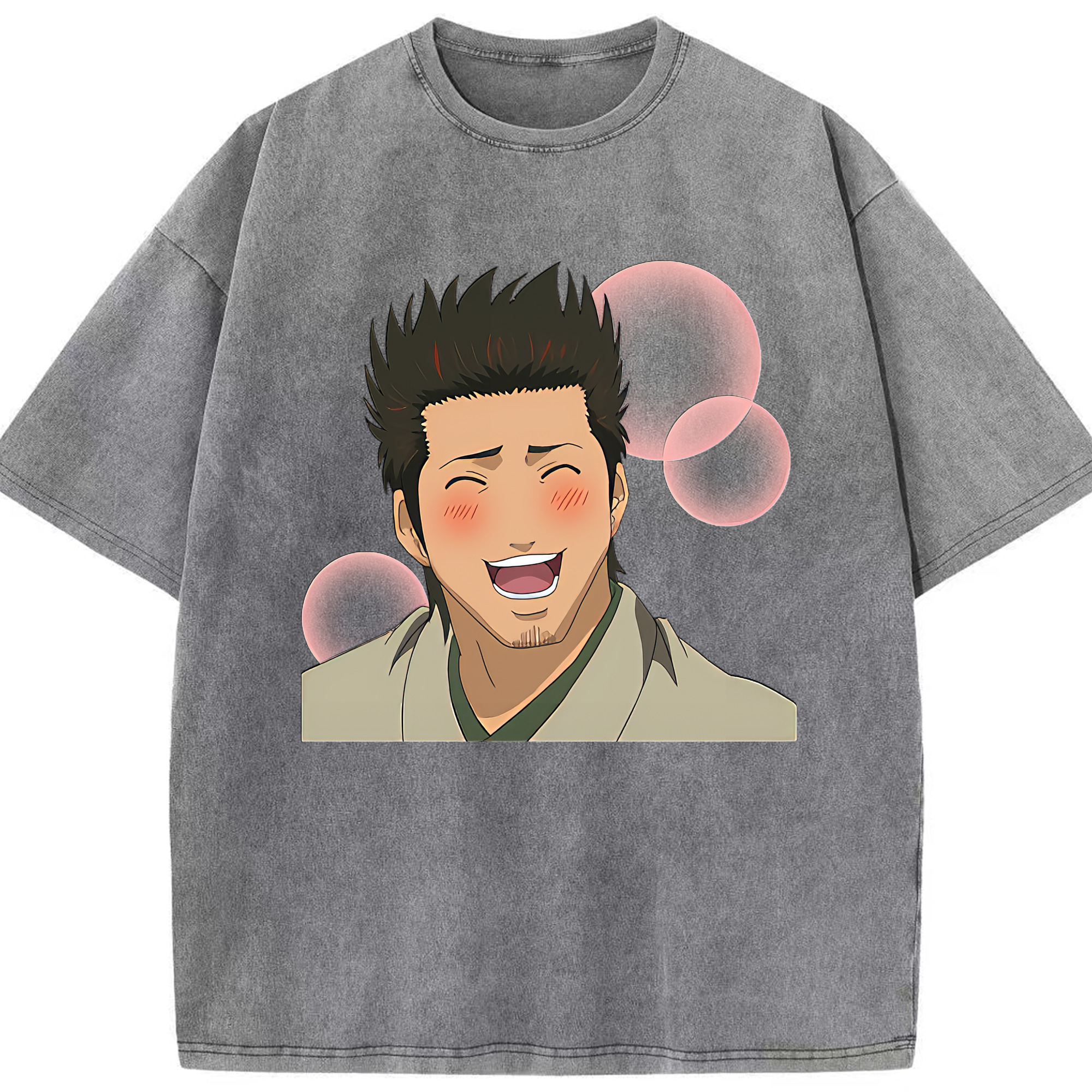 （画像用） ぎんたま 坂田銀時（さかたぎんとき） 神楽 志村新八（しむら しんぱち） GINTAMA Sakata Gintoki Kagura Shimura Shinpachi 綿100% ヴィンテージ風 半袖Tシャツ（フロントプリント）