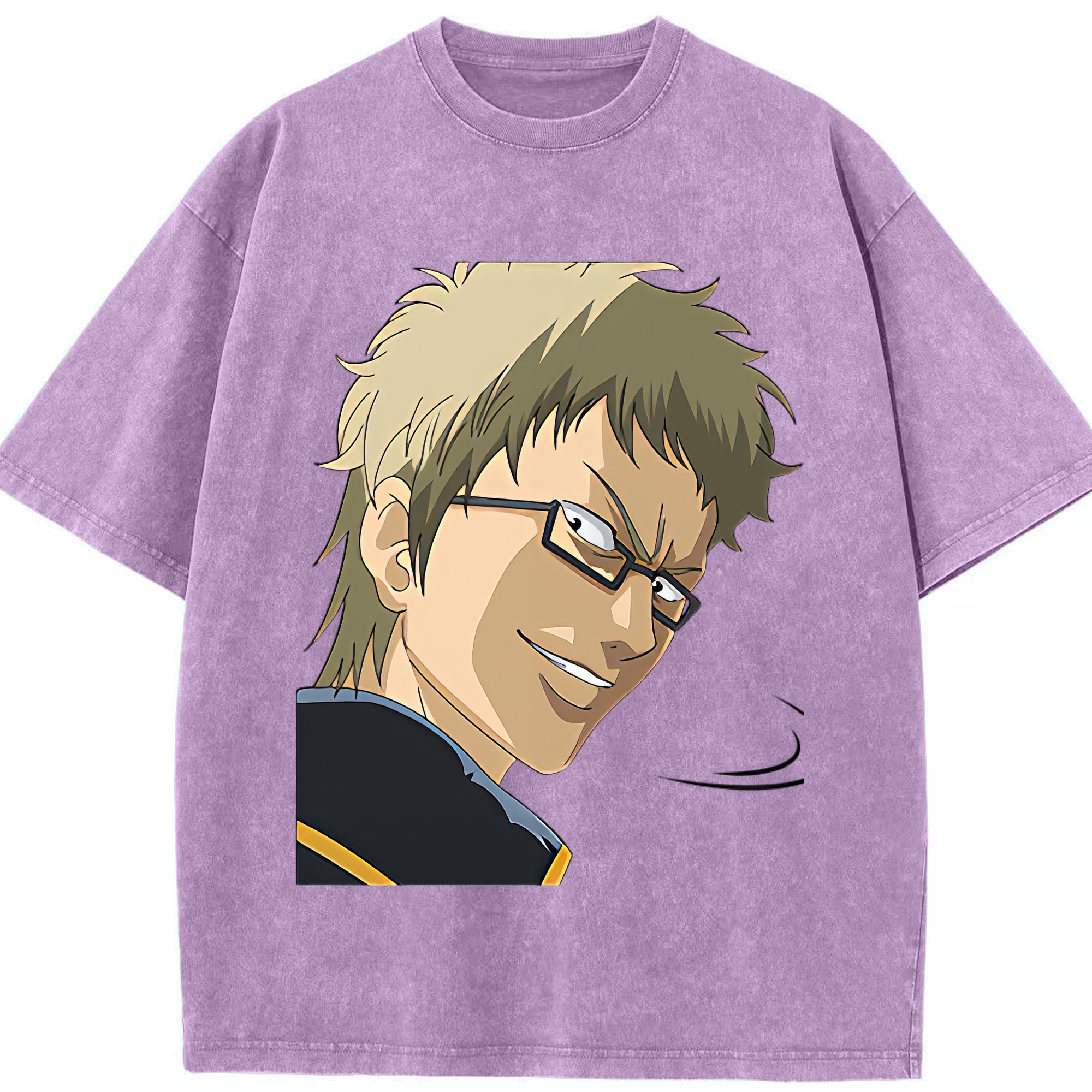 （画像用） ぎんたま 坂田銀時（さかたぎんとき） 神楽 志村新八（しむら しんぱち） GINTAMA Sakata Gintoki Kagura Shimura Shinpachi 綿100% ヴィンテージ風 半袖Tシャツ（フロントプリント）