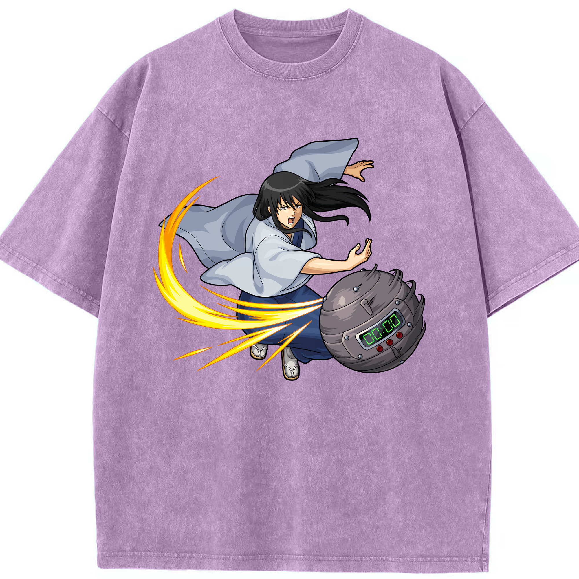 （画像用） ぎんたま 坂田銀時（さかたぎんとき） 神楽 志村新八（しむら しんぱち） GINTAMA Sakata Gintoki Kagura Shimura Shinpachi 綿100% ヴィンテージ風 半袖Tシャツ（フロントプリント）