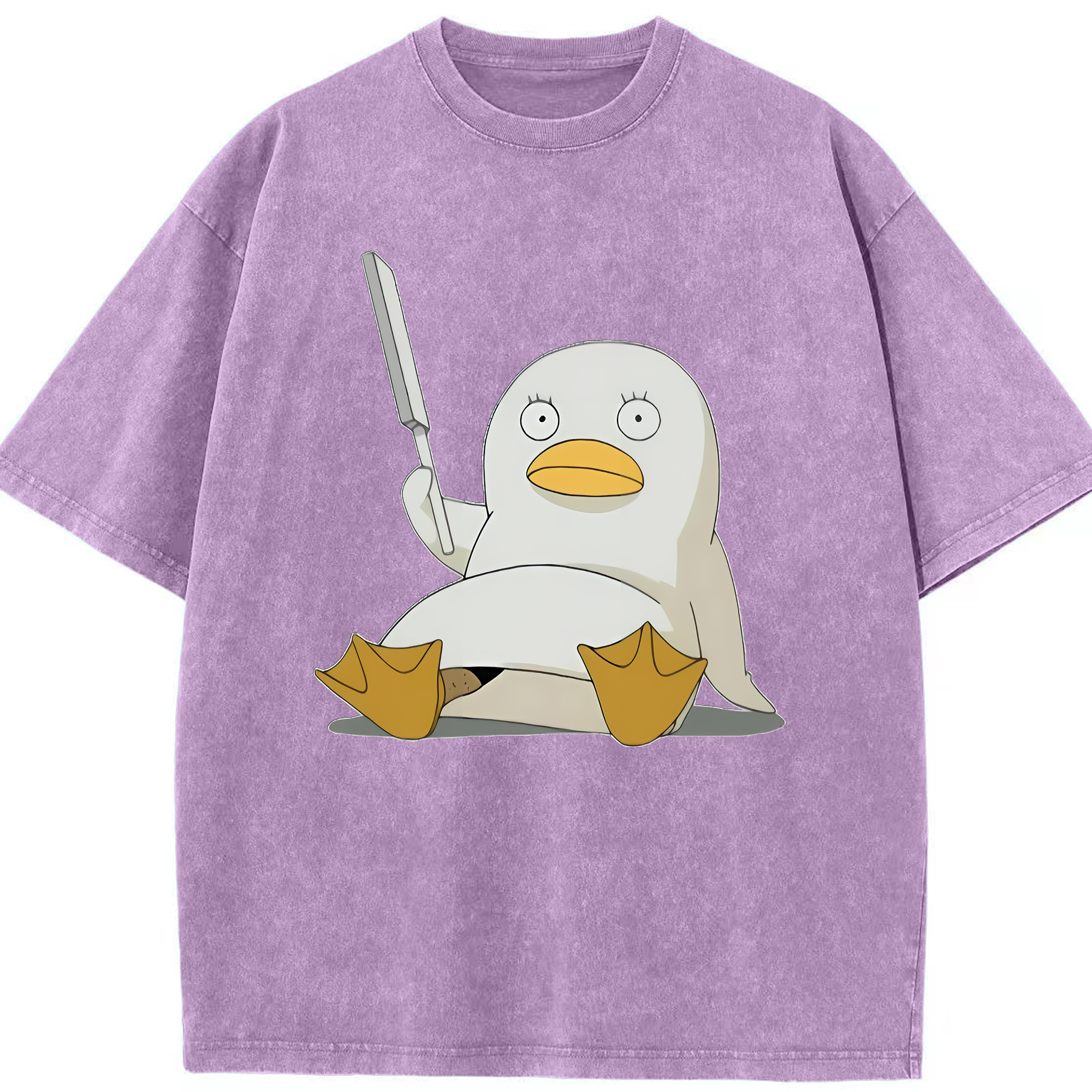 （画像用） ぎんたま 坂田銀時（さかたぎんとき） 神楽 志村新八（しむら しんぱち） GINTAMA Sakata Gintoki Kagura Shimura Shinpachi 綿100% ヴィンテージ風 半袖Tシャツ（フロントプリント）