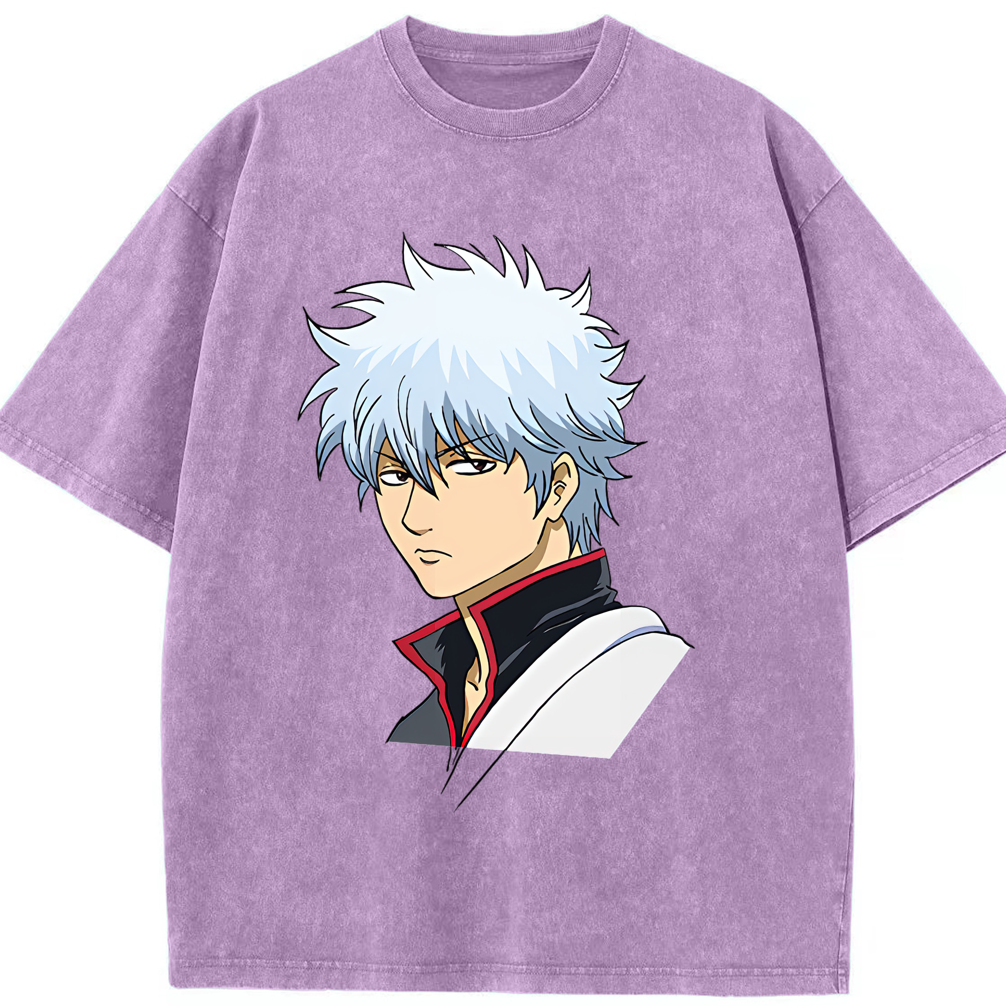 （画像用） ぎんたま 坂田銀時（さかたぎんとき） 神楽 志村新八（しむら しんぱち） GINTAMA Sakata Gintoki Kagura Shimura Shinpachi 綿100% ヴィンテージ風 半袖Tシャツ（フロントプリント）